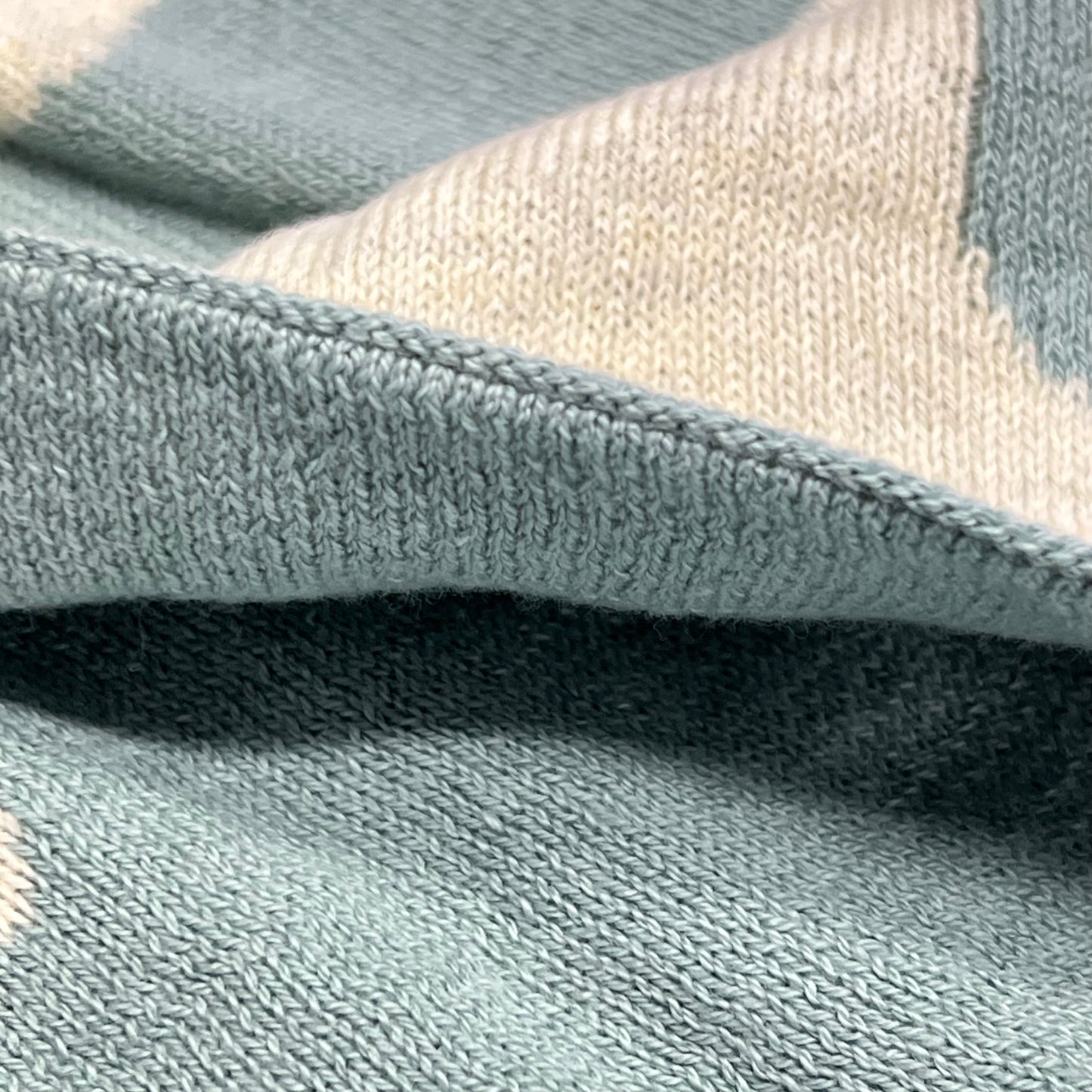 SAFAVIEH Skye Throw Blanket 100% Cotton 32"x40" Summer Blue/White BBY1011A-3240