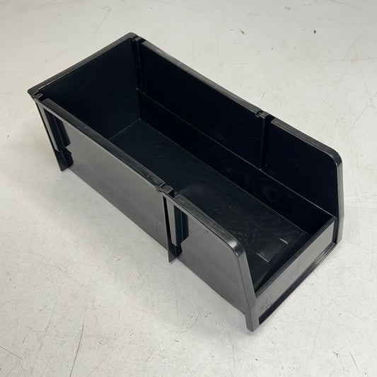IRIS  Plastic Slim Organizing Bins Modular Stacking  13"Lx6"Wx5"H Black 585573