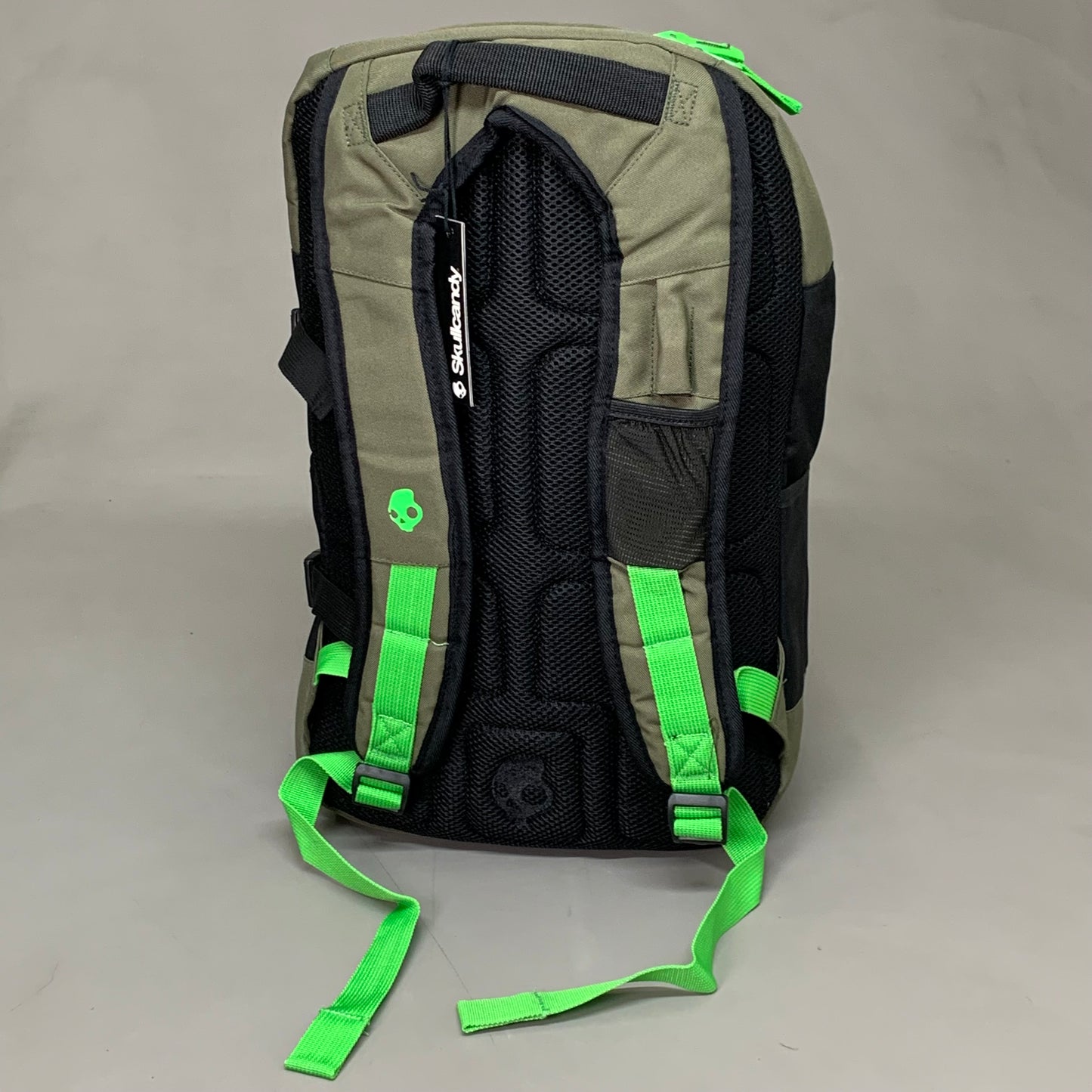SKULLCANDY Heavy Duty Backpack 18" x 12" Green/Black SKDY1153