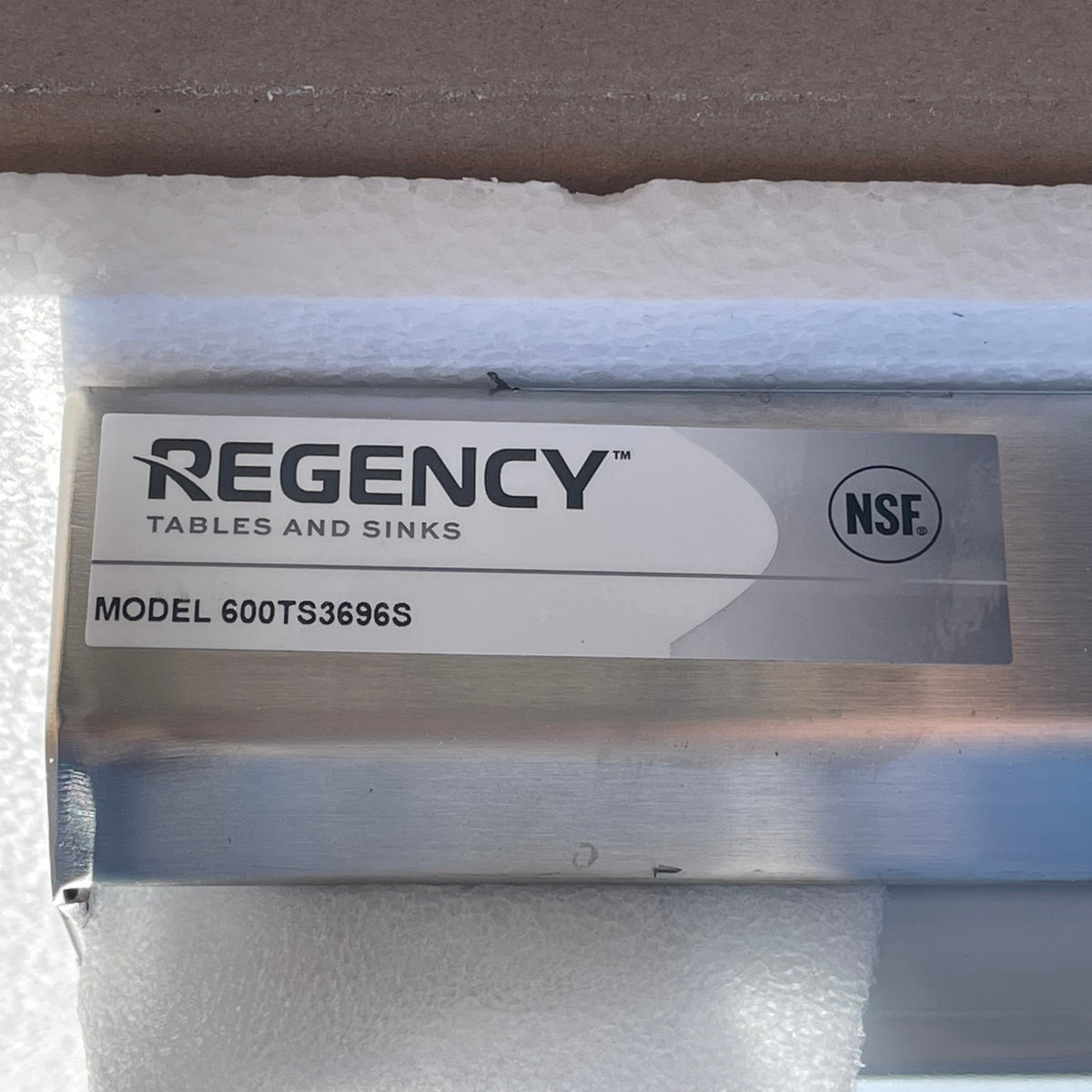 REGENCY Commercial Work Table 96"x36" Stainless Steel 600TS3696S