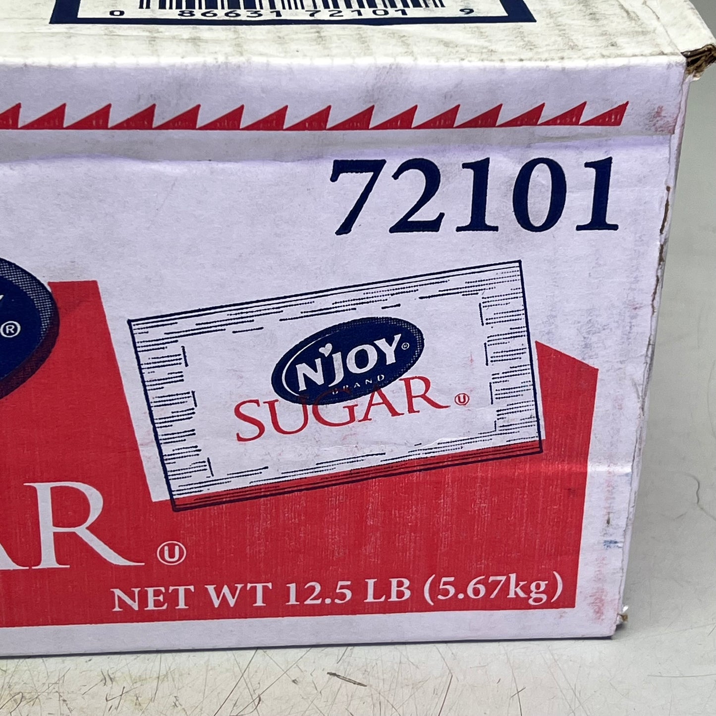ZA@ ZA@ N'JOY (2000 PACK) Sugar Packets 2.8 G White (Slightly Damaged Box)