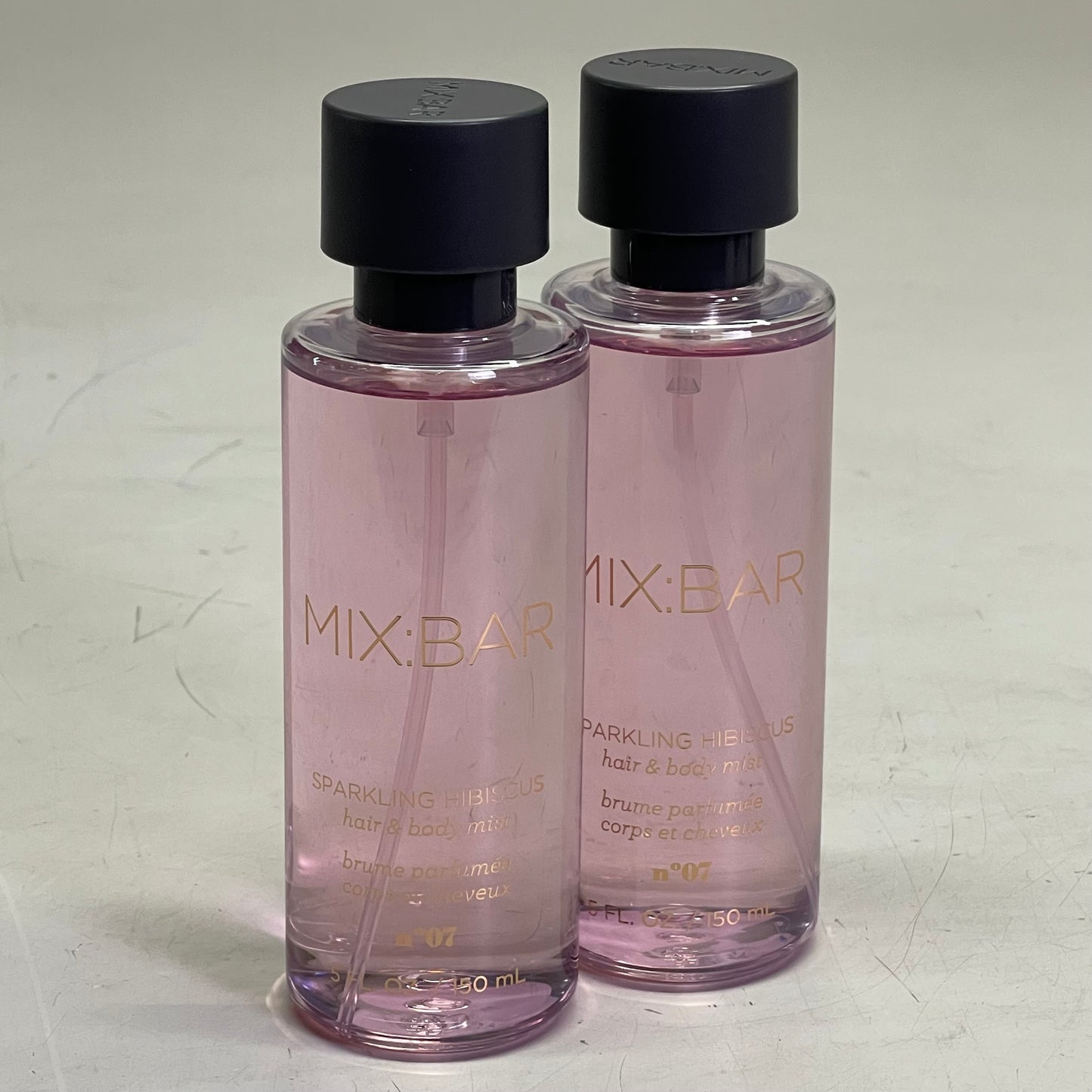 MIX:BAR (2 PACK) Hair & Body Mist Sparkling Hibiscus 5 fl oz each Clear 052-05-4019