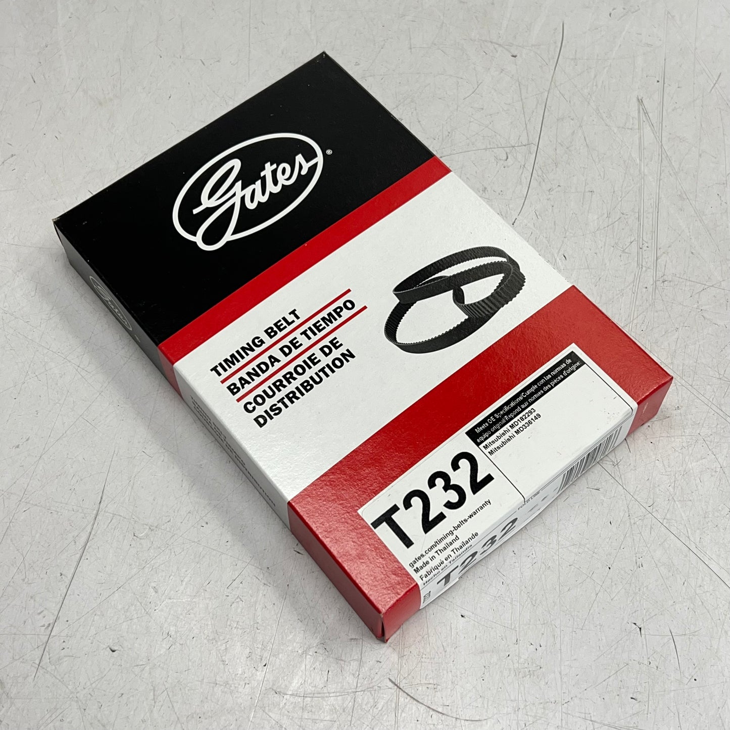 GATES Power Grip Timing Belt for Chrysler, Dodge & Mitsubishi Black T232