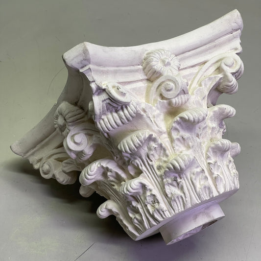 OUTWATER Decorative Resin Corinthian Capital For 6" Dia Fiberglass Columns White 734070