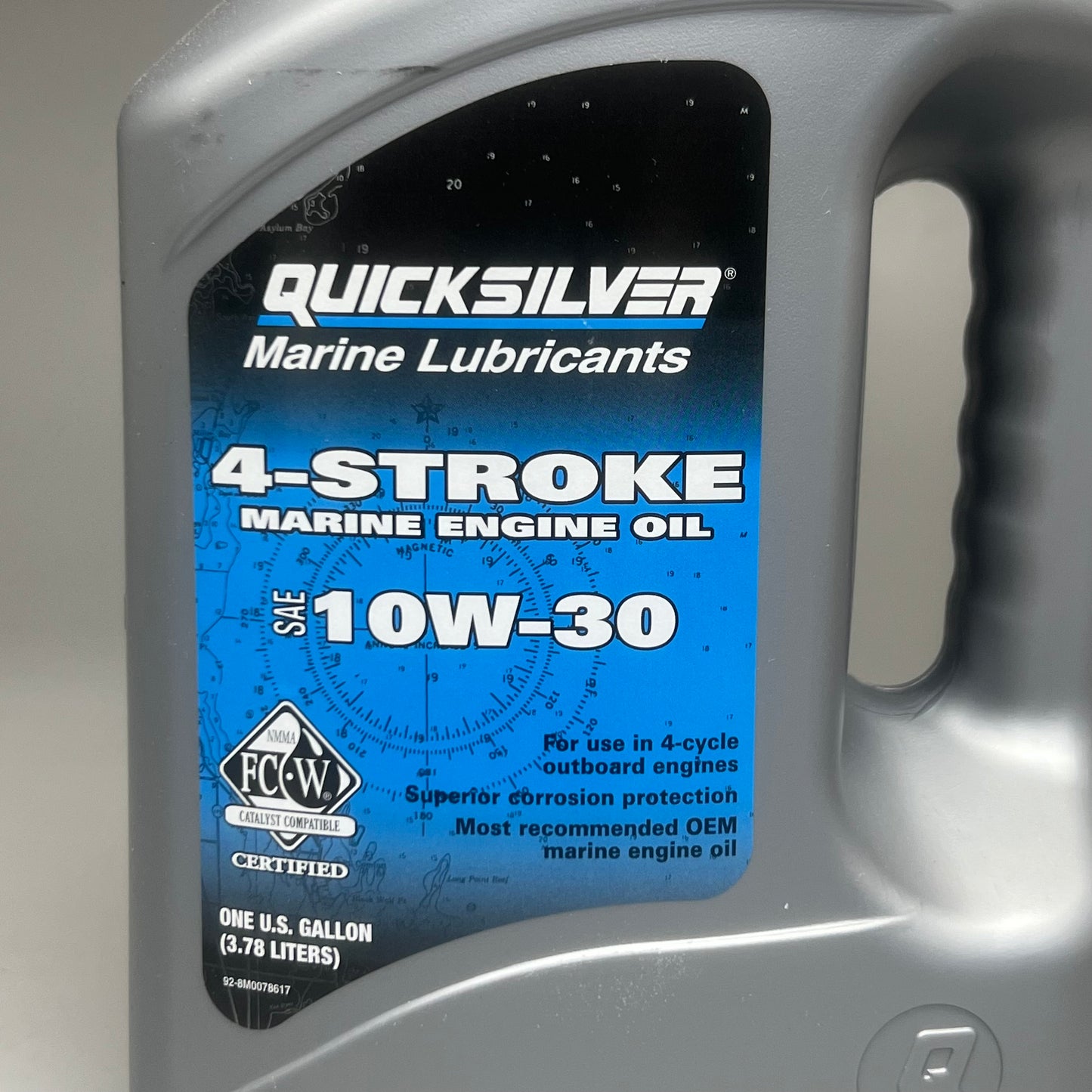 QUICKSILVER Marine Lubricants 4-Stroke Marine Engine Oil SAE 10W-30 1 GALLON