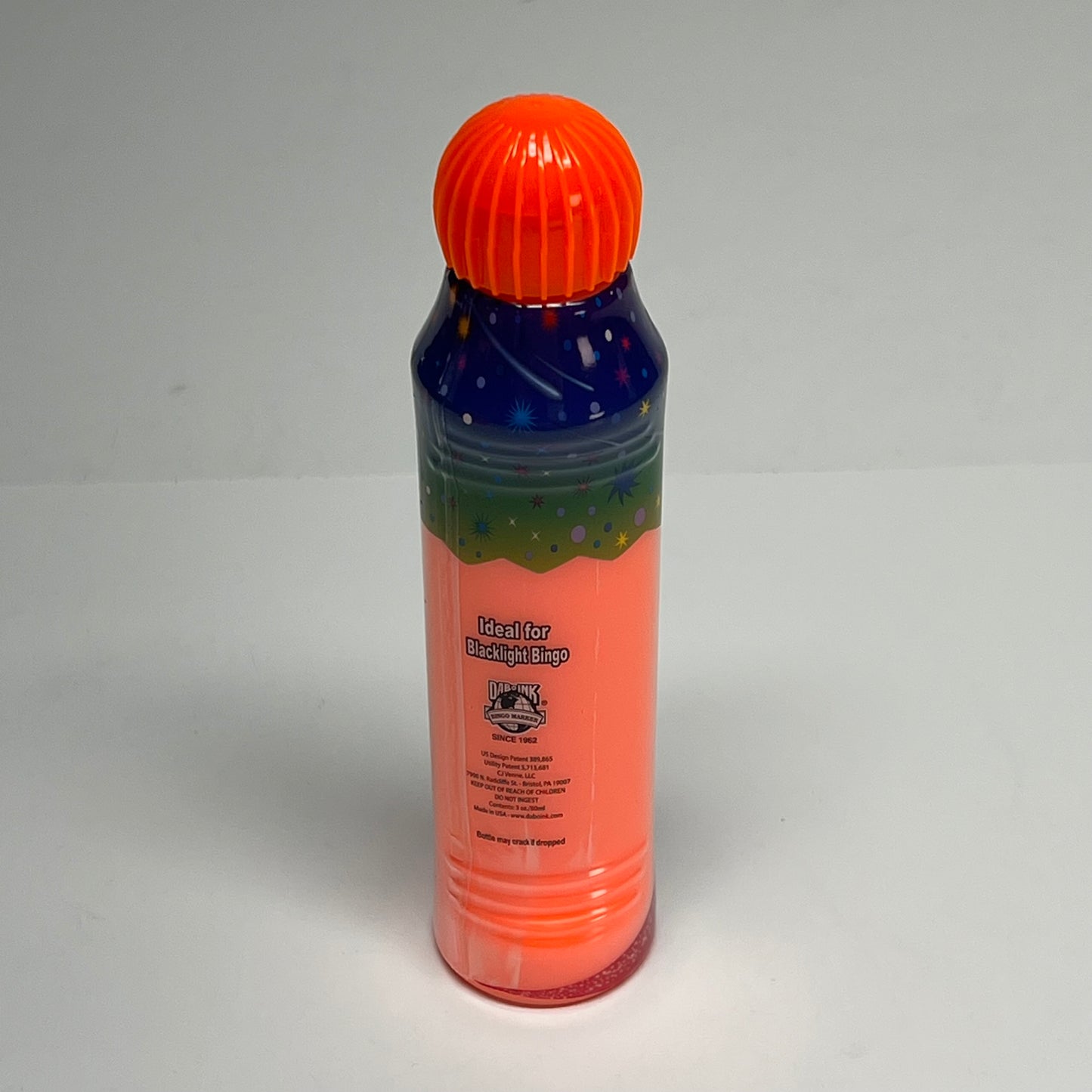 DAB O INK (12 PACK) Super Bright Full Fluorescent Bingo Ink Marker 3oz Orange