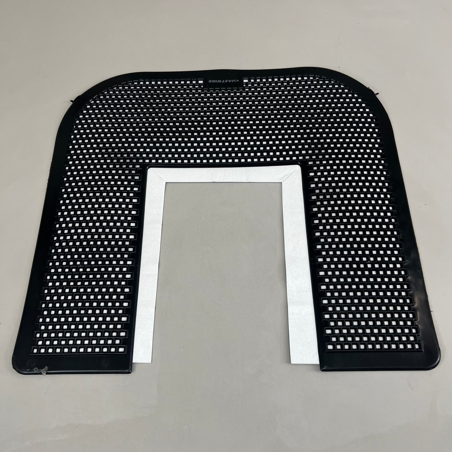 COASTWIDE Toilet Floor Mat 20 in x 17.5 in Black CW24768