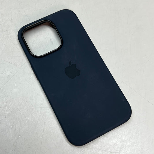 APPLE 14 Pro High Quality Silicone Case W/ MagSafe Midnight  MPTE3ZM/A (Return)