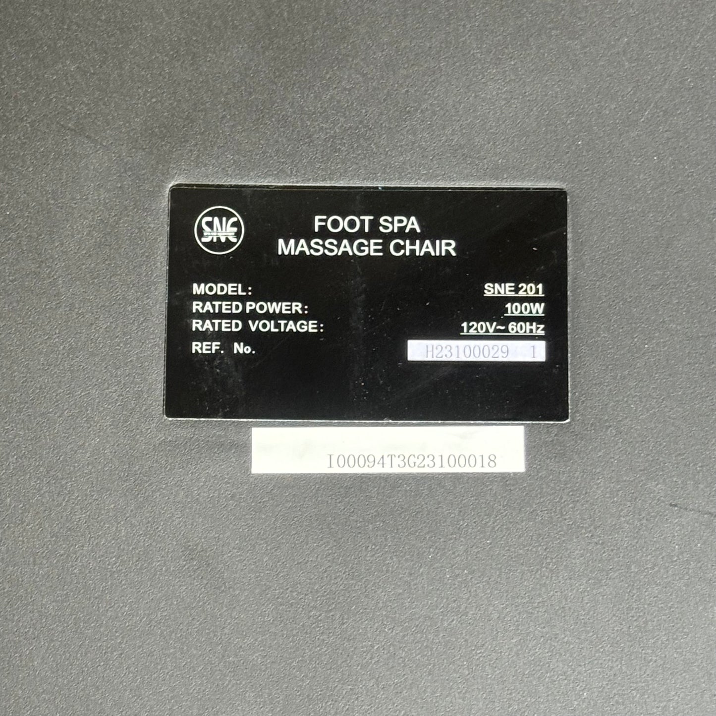 SNE Pedicure Spa Tub Sz 51" L x 46" W x 42" H, (3 Boxes) Light Grey SNE 201