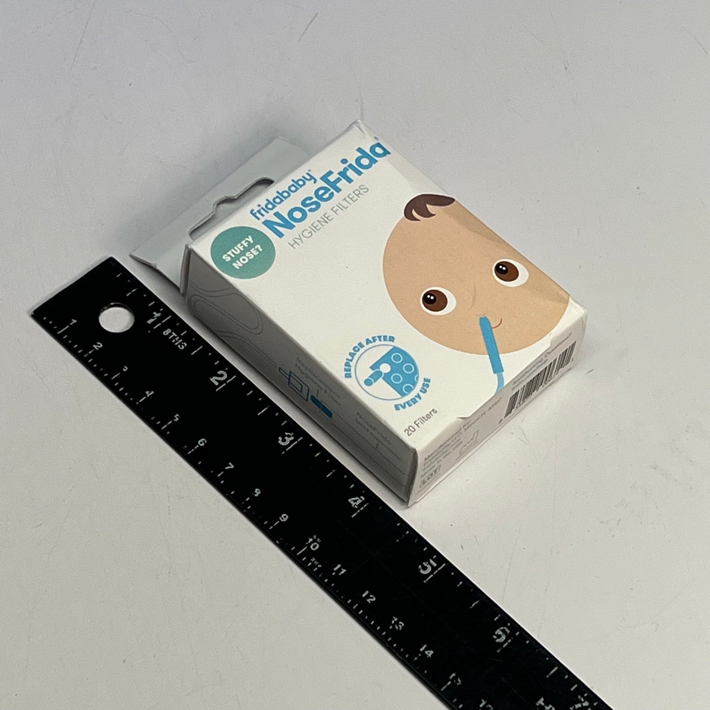 FRIDABABY (5 PACK, 20 FILTERS EACH) Nose Frida Hygiene Replacement Filters Blue