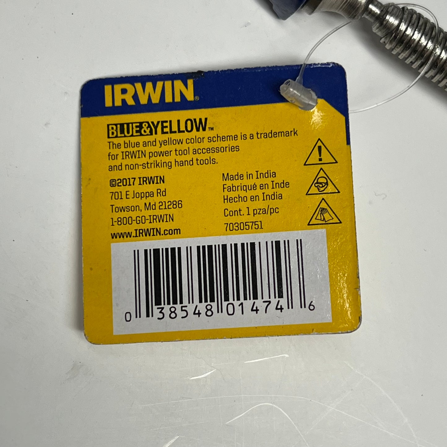 ZA@ IRWIN  (3 PACK) Quick-grip C-clamp 2" X 1-5/16" Blue 225102ZR