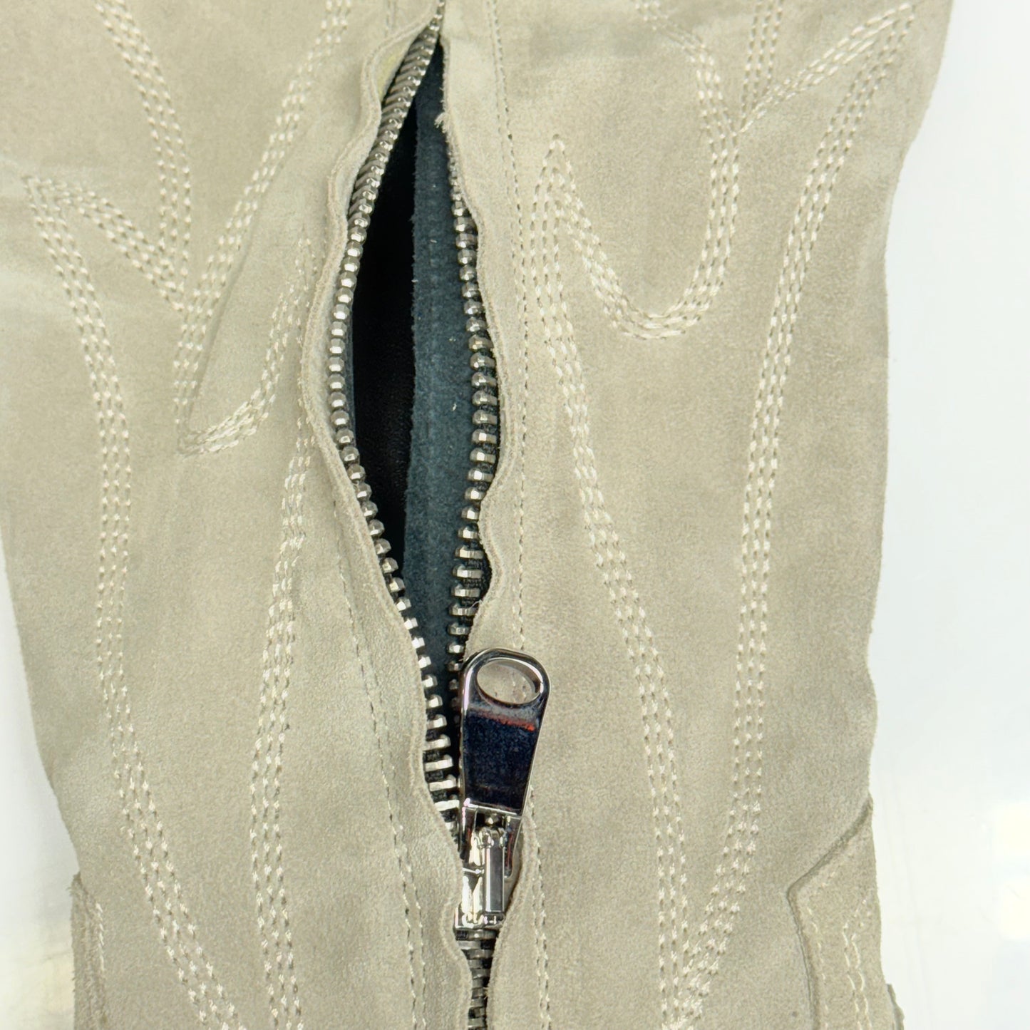 FREE PEOPLE Wild West Thigh High Boots Sz 7 WS Dust Bunny Suede 84641133- New