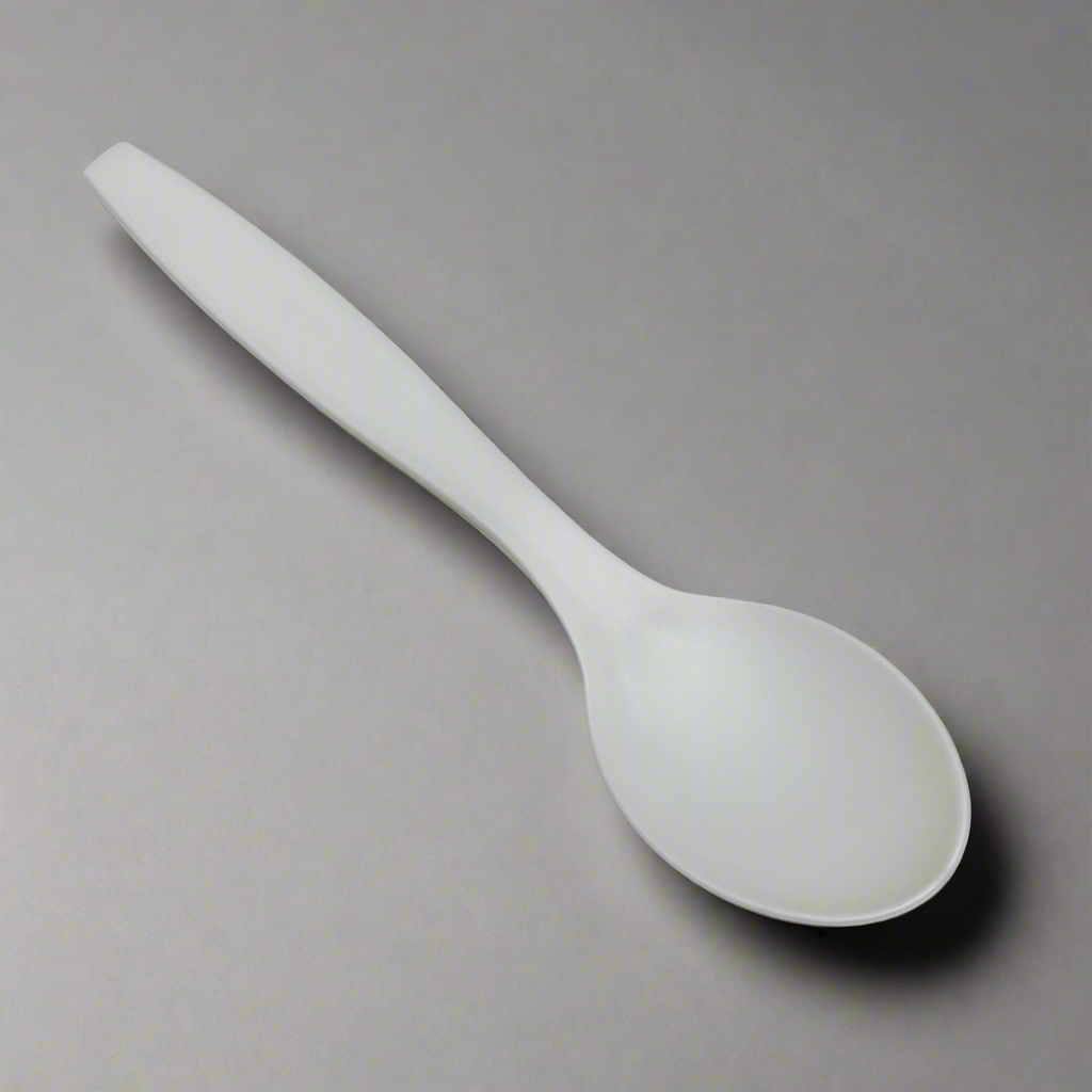 ZA@ FROZEN SOLUTIONS (6,000 PACK) Compostable Spoons 6.5" Off White G