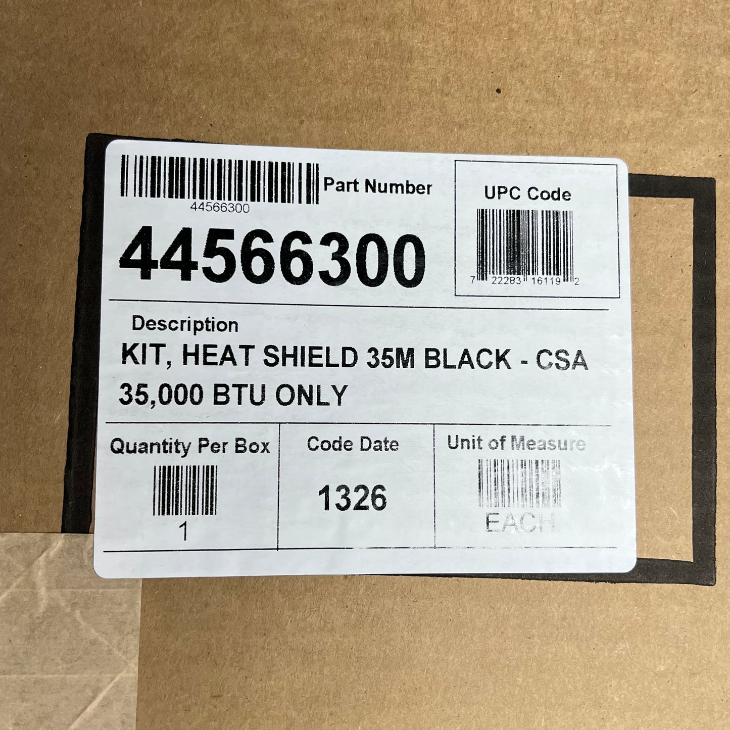 SUNSTAR Heat Shield Kit For SGI35 Patio Heaters Black 44566300