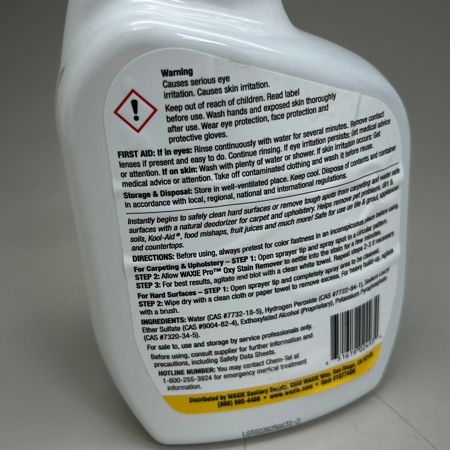 WAXIE PRO (2 Pack) Oxy Stain Remover for Pet Clean Up 32 Fl oz 1077409