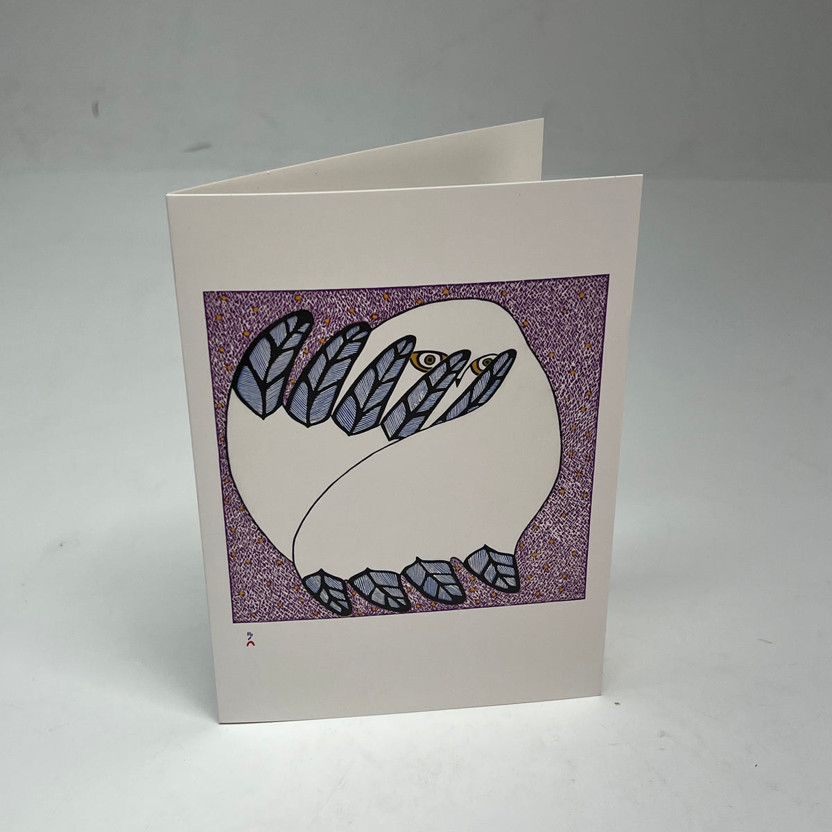 POMEGRANATE (20 PACK) Owls Inuit Art From Kinngait Notecards W/ Envelopes 4x6"