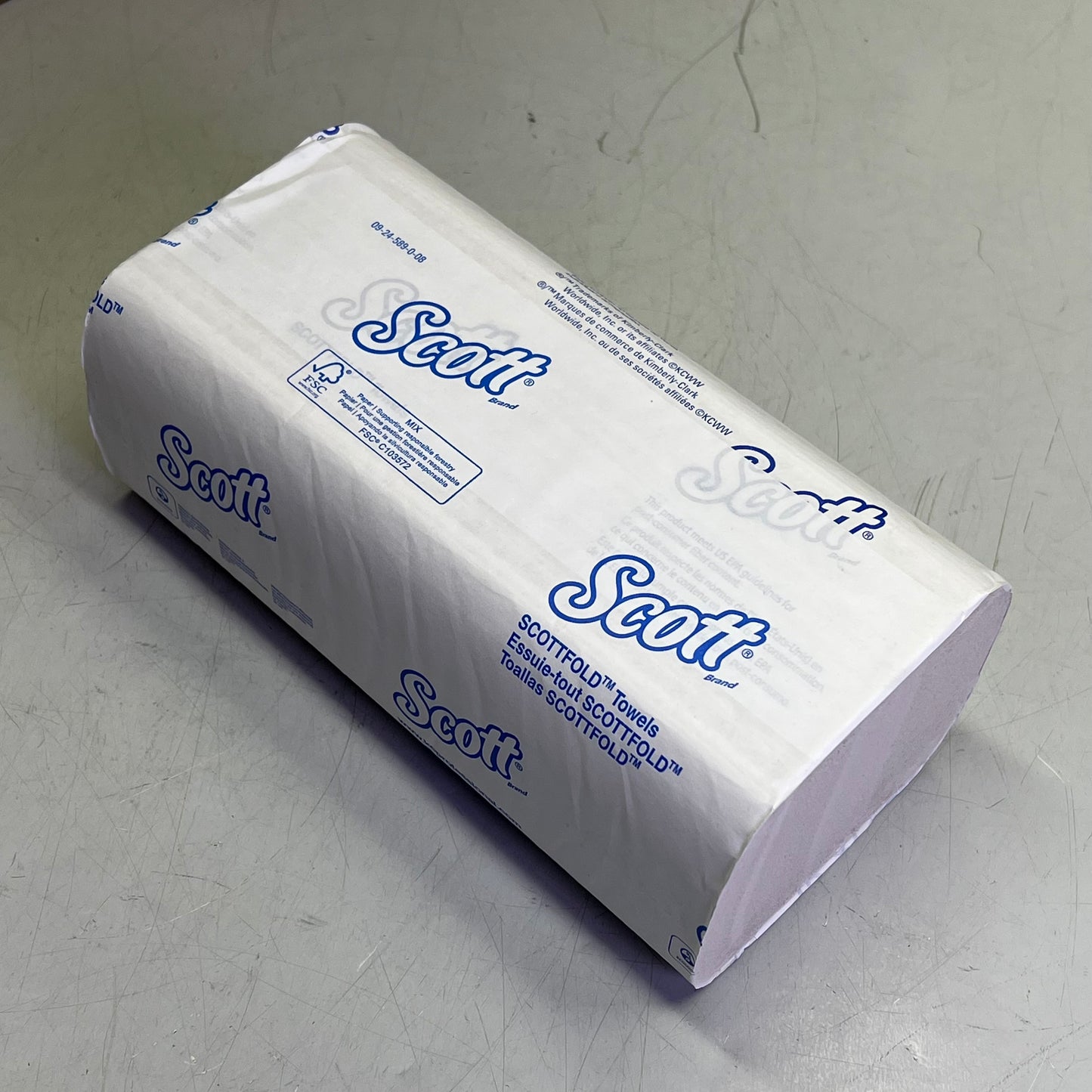 SCOTT (CASE of 4,375 Sheets) Bulk Essential Multifold Paper Towels White 45957