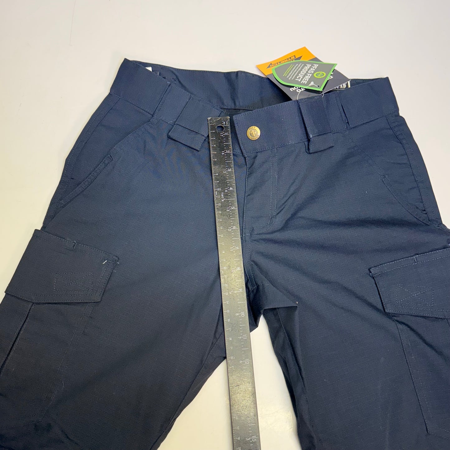 TACT SQUAD Tact Stretch Mini Ripstop Trouser Poly/Cotton Men's Sz 6 Dk Navy T7511