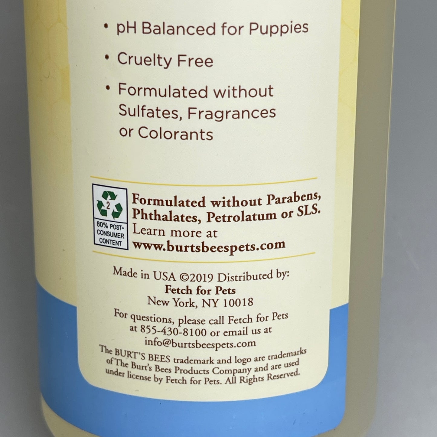 BURT'S BEE'S (2 PACK) For Puppies Tearless Shampoo W/Buttermilk 16 oz FFP7263-01