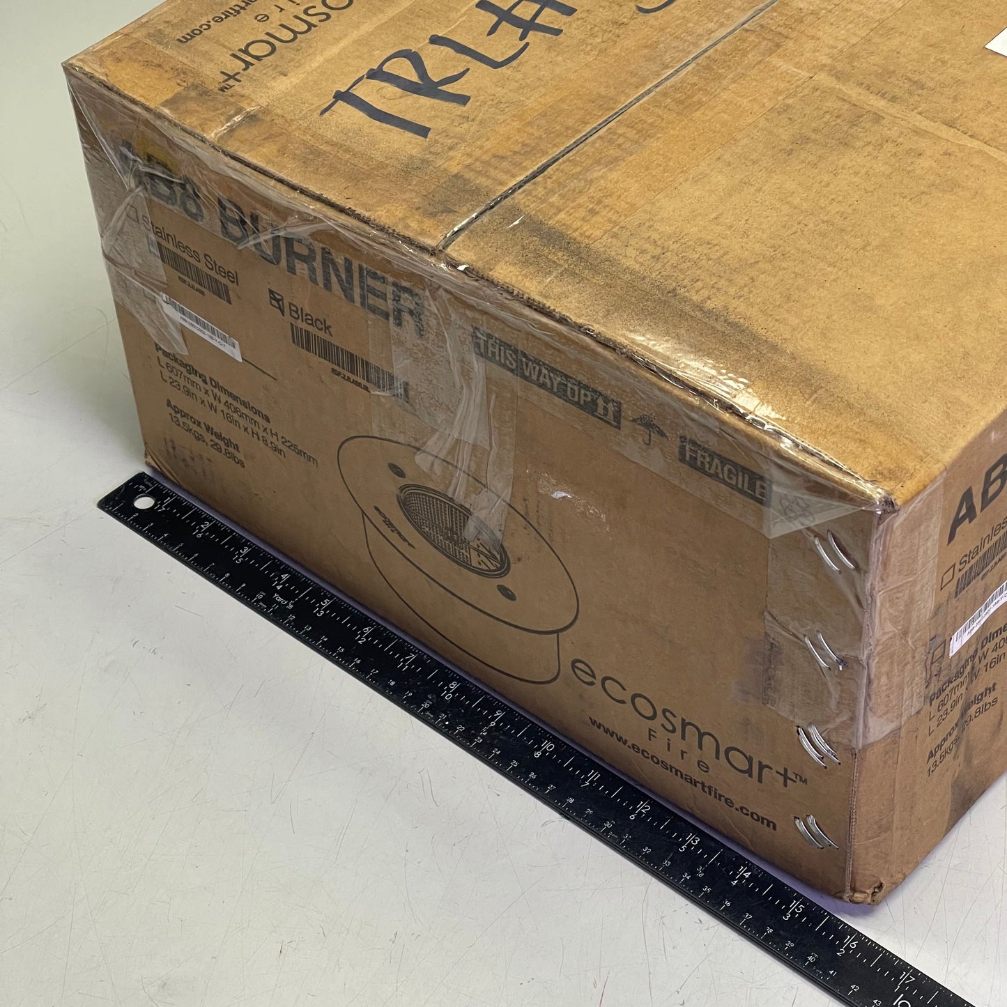 ECOSMART AB8 Round Ethanol Burner 14” Black ESF.2.B.AB8