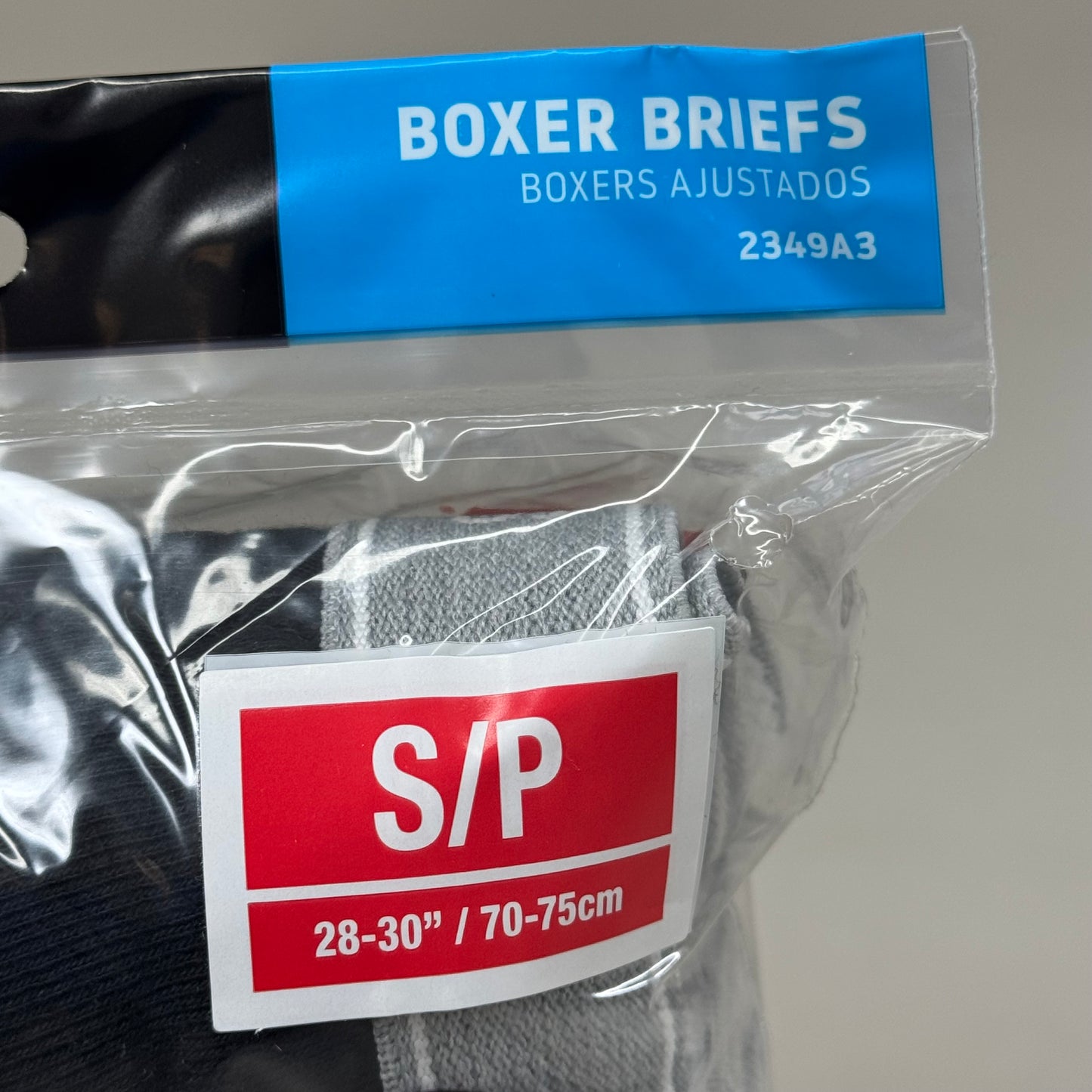 HANES (3 PACK!) Men's Cool Comfort Boxer Briefs Sz S/P 28-30" Black/Grey 2349A3