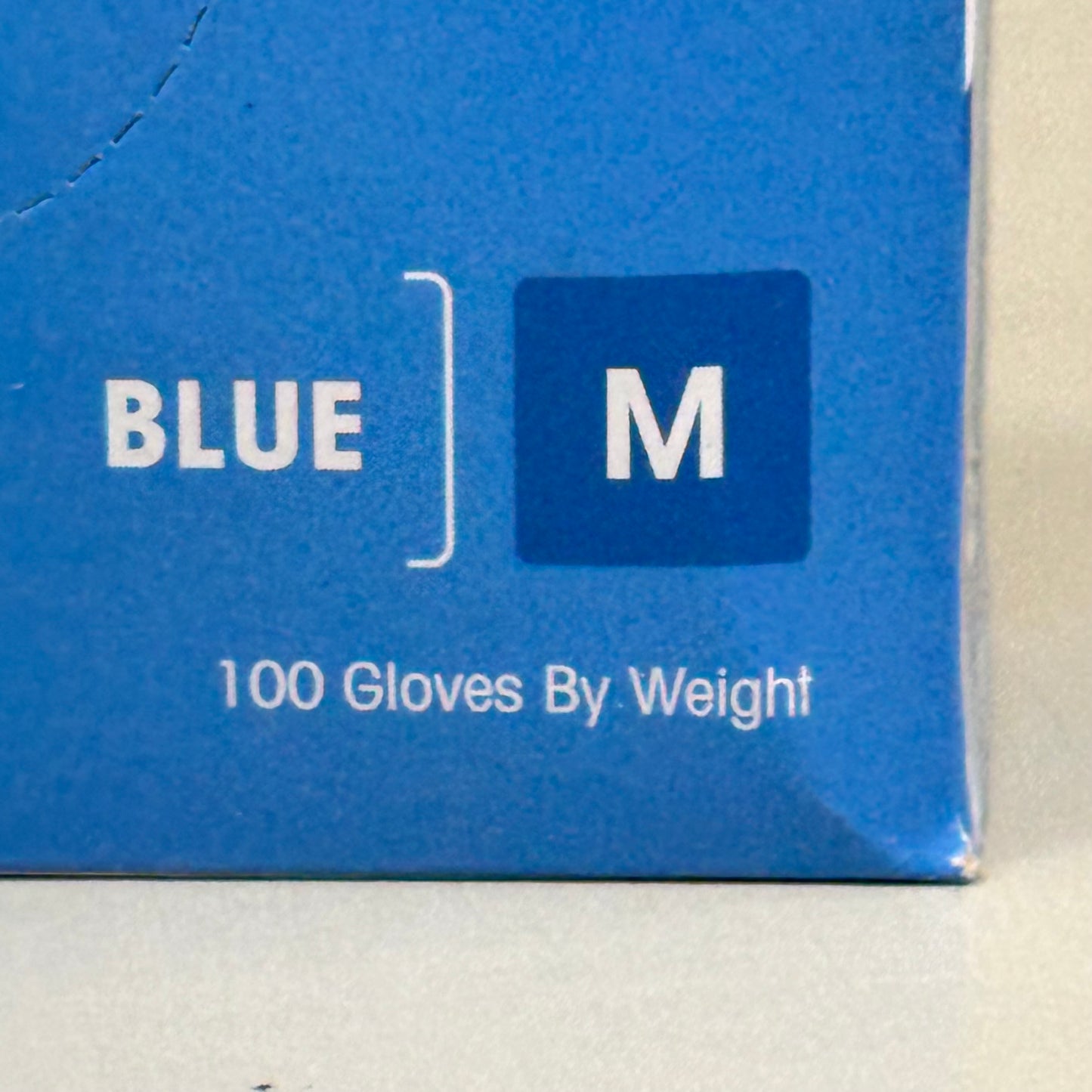 PROWORKS (100 Pack) Powder Free Nitrile Examination Gloves Medium Blue GL-N135FM