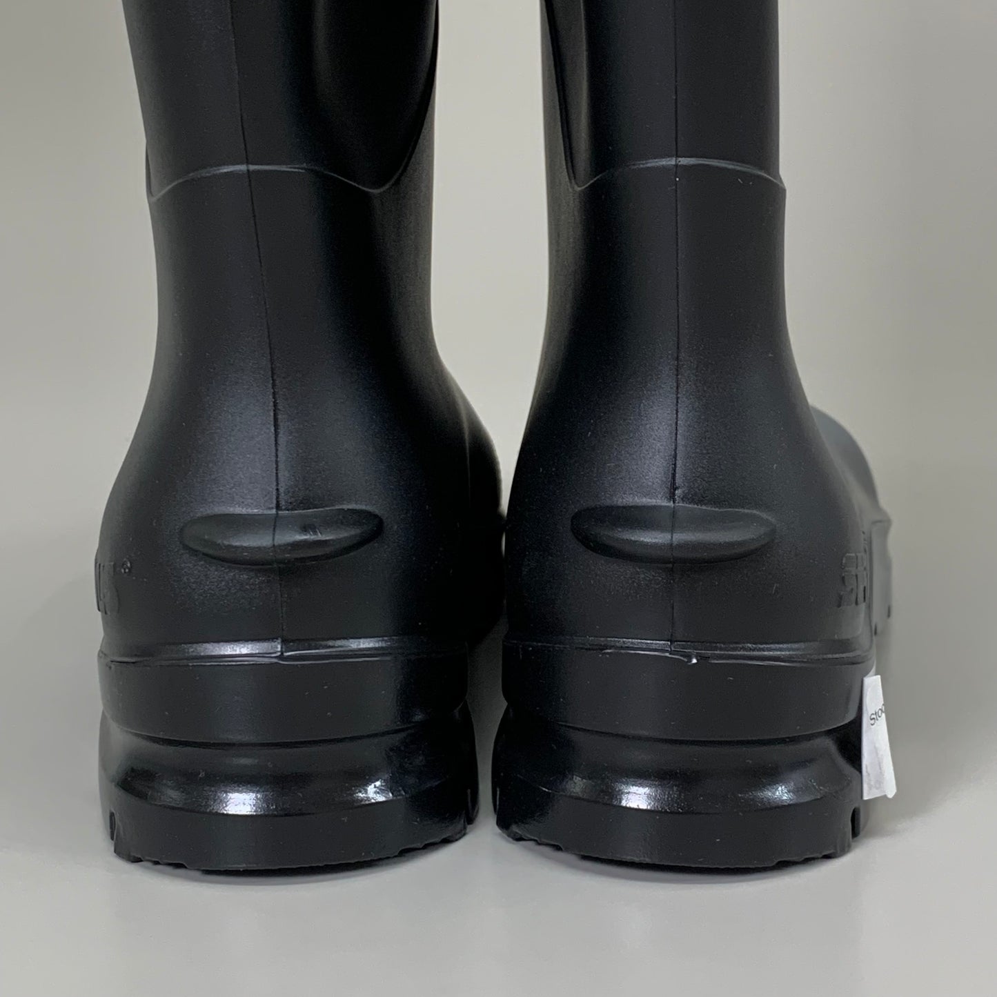 SERVUS Pull on Knee Shaft Plain Toe PVC Work Boots 16" Height Sz 12 Black 18822