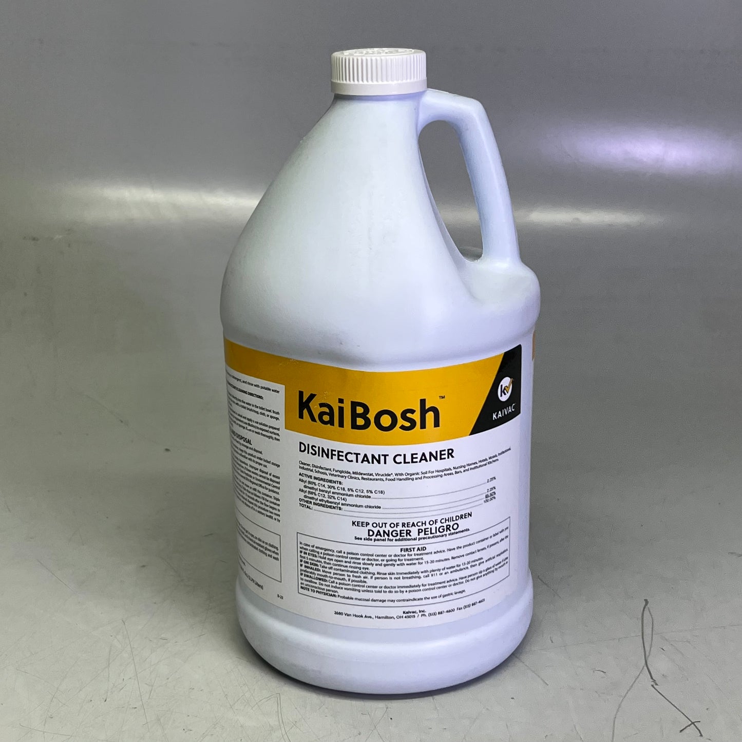 KAIBOSH Disinfectant Cleaner 1 GAL Multi Surface Concentrate Virucidal Fungicidal