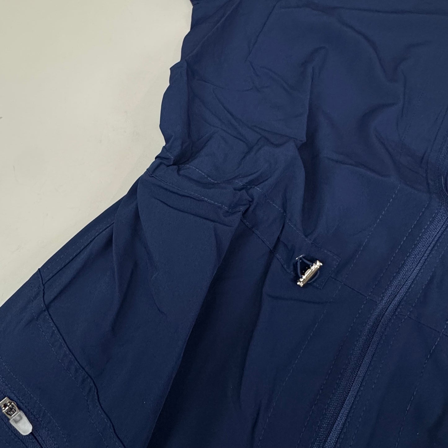 GREEN TOWN 4 Flex Scrubs Jumpsuit Cinch In Waist Women's Sz S Indigo GFX-023AST