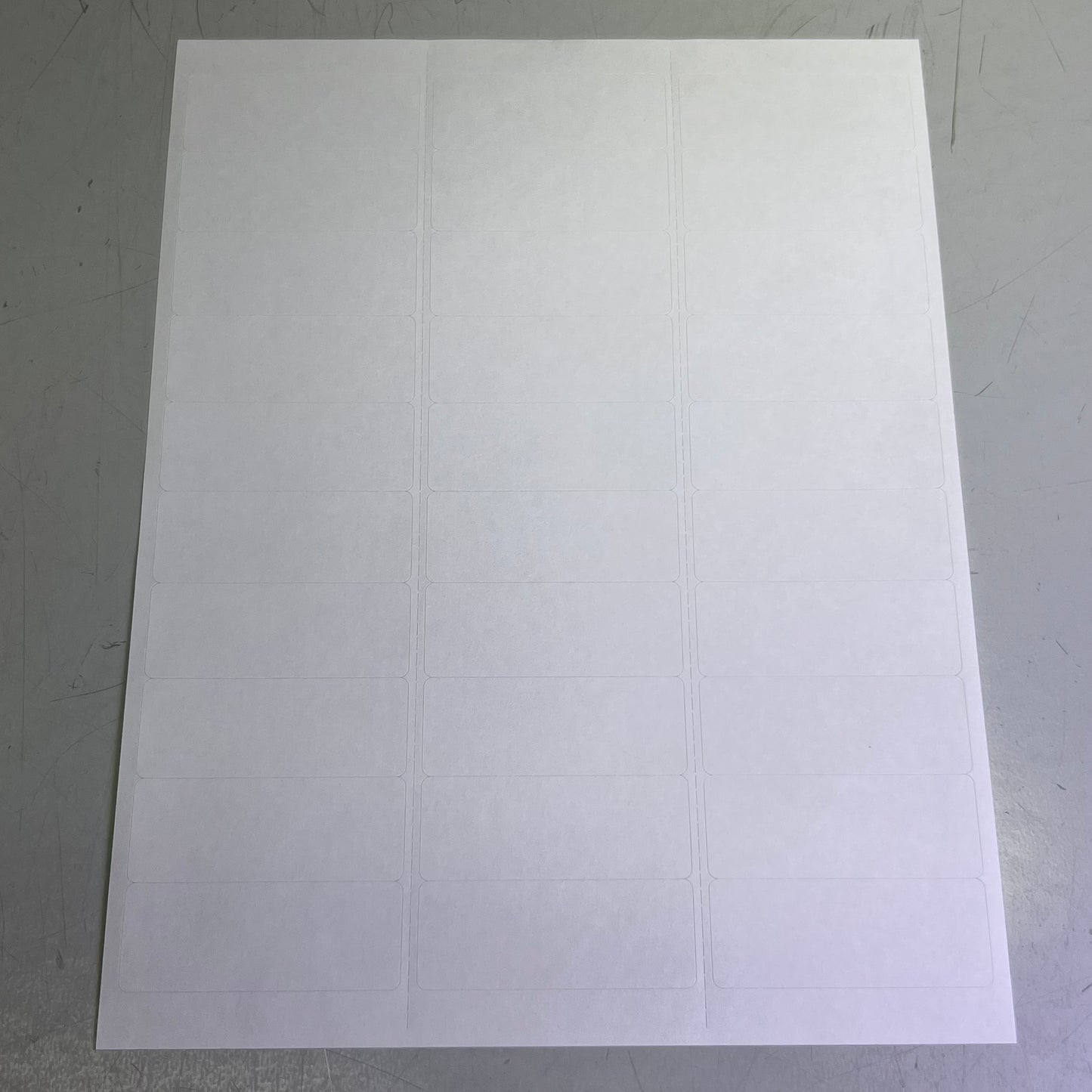 MACO (3000 Labels) Bright White Label Stock 1" x 2 5/8" White ML-3000