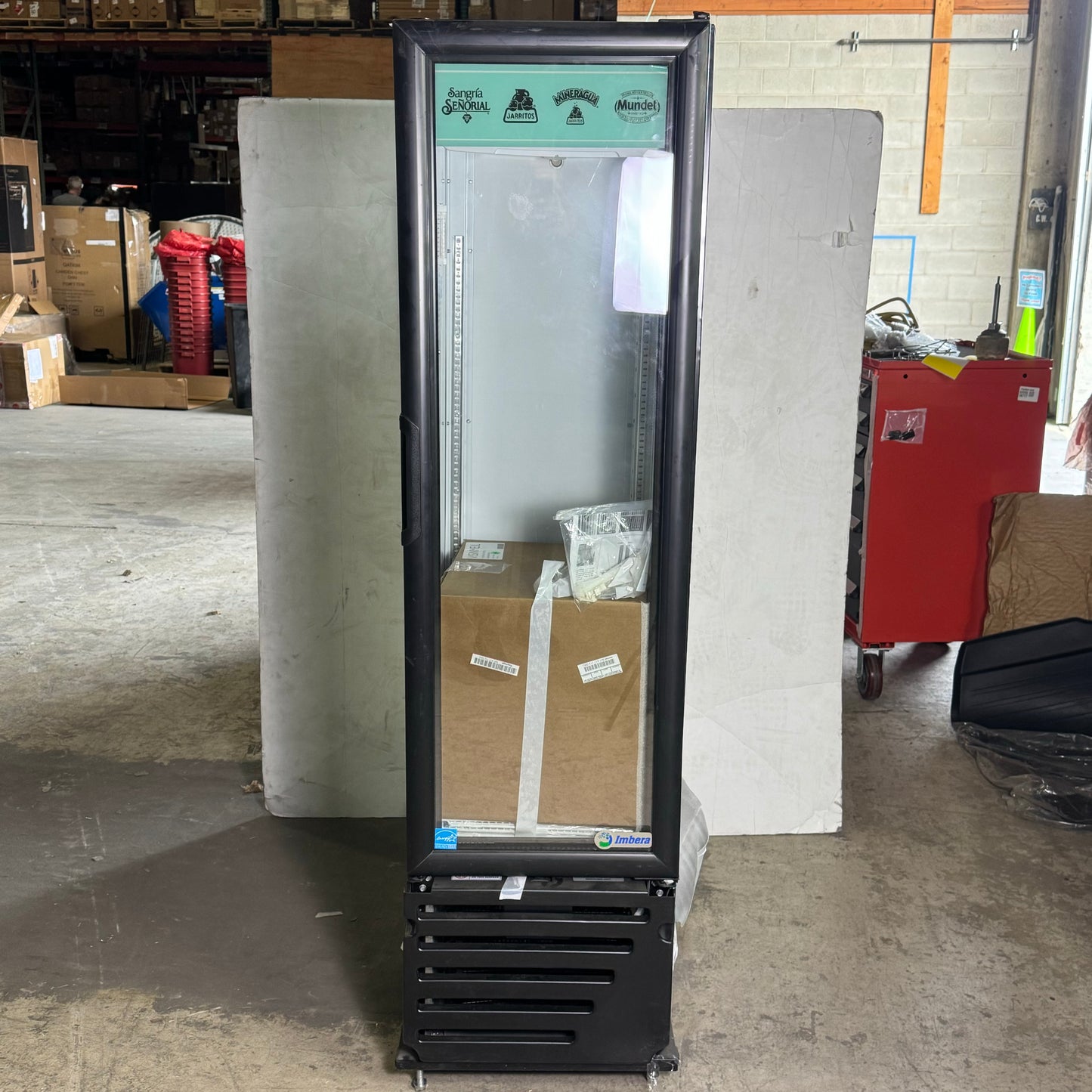 ZA@ IMBERA Refrigerator VR08 R6 Sz 73”H x 20”L x 19”Mint (AS-IS, Cosmetic Damage, Working)