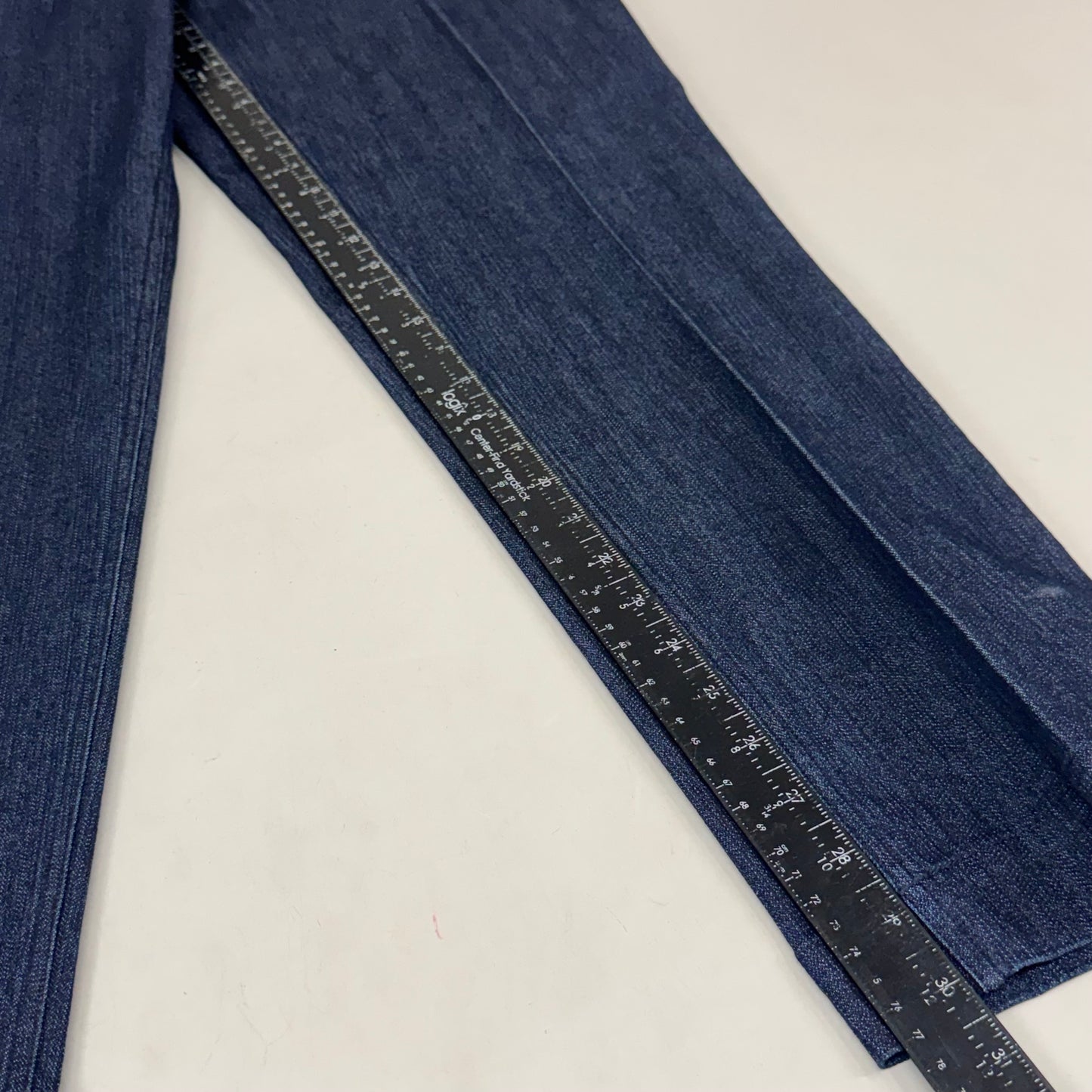 MULTIPLES Narrow Leg Pants Petite Women's Sz 12 Denim M2604P