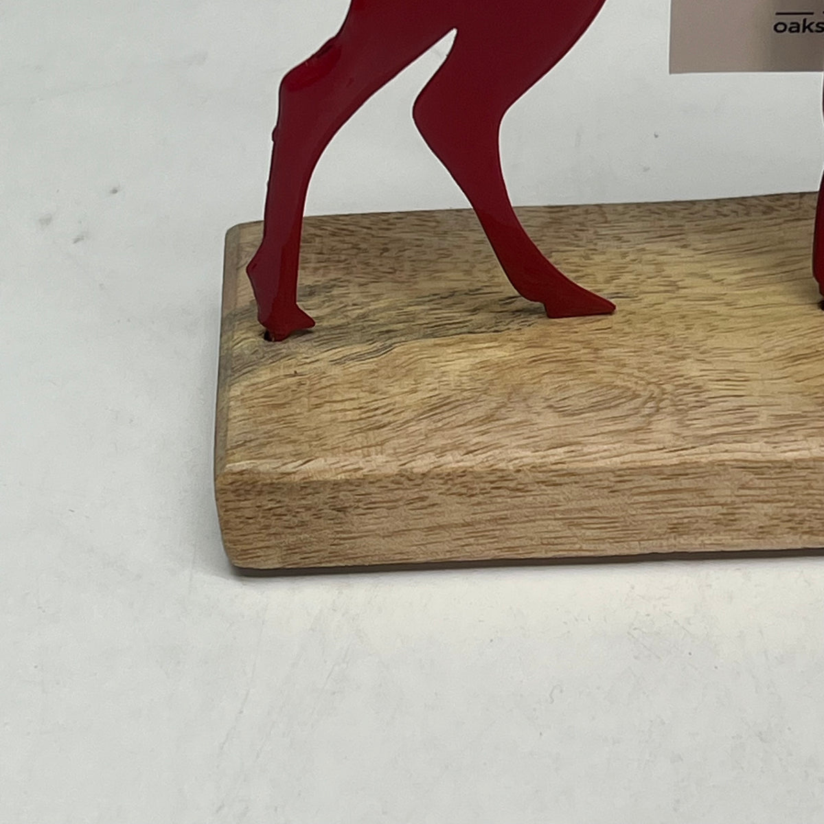OAKSTREET (4 PACK) Doddle Deer Iron Deer Holiday Decor  6"x4" Red OSW268294