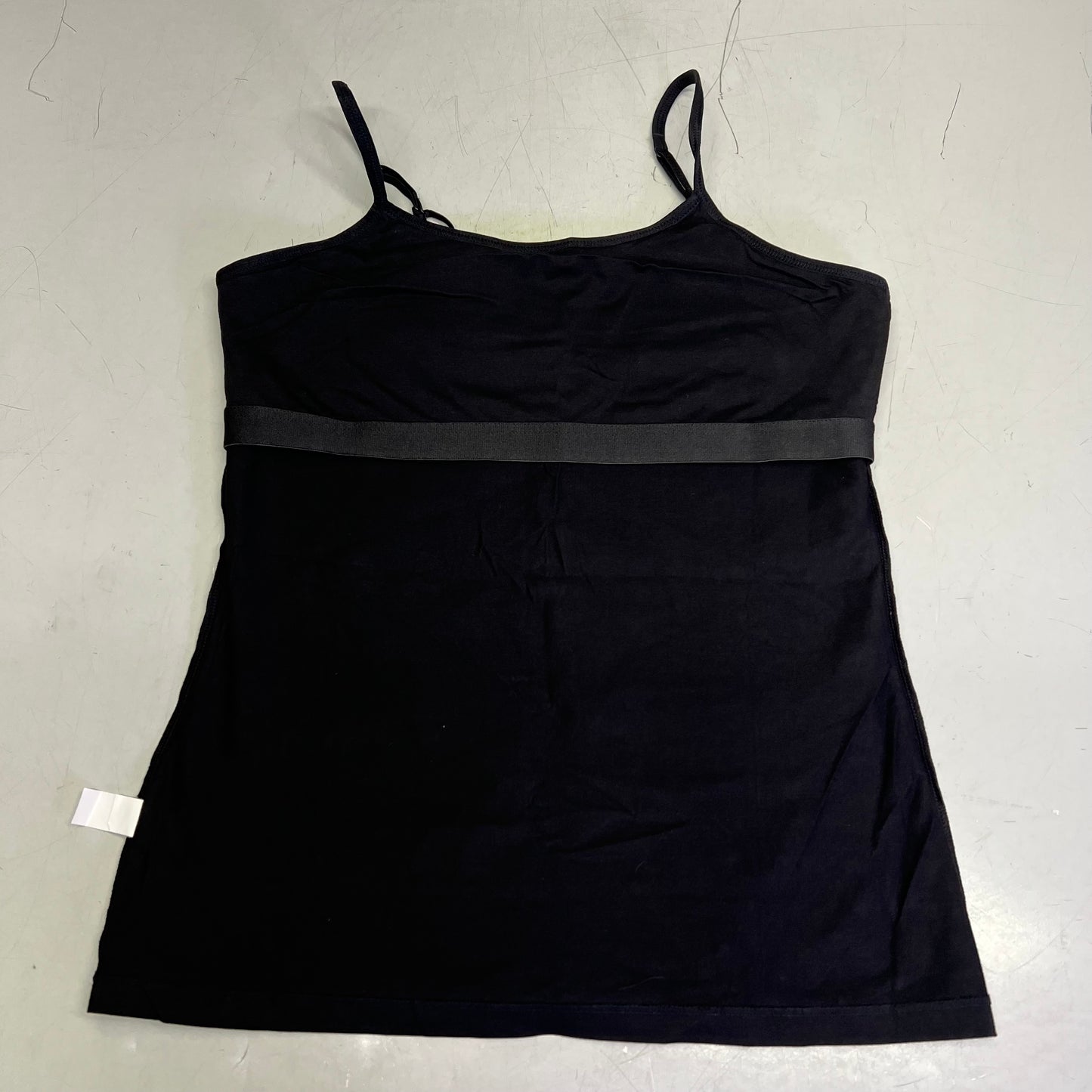 CHARMO (SET OF 2) Shelve Bra Tank Top Spaghetti Strap Women's Sz L Black