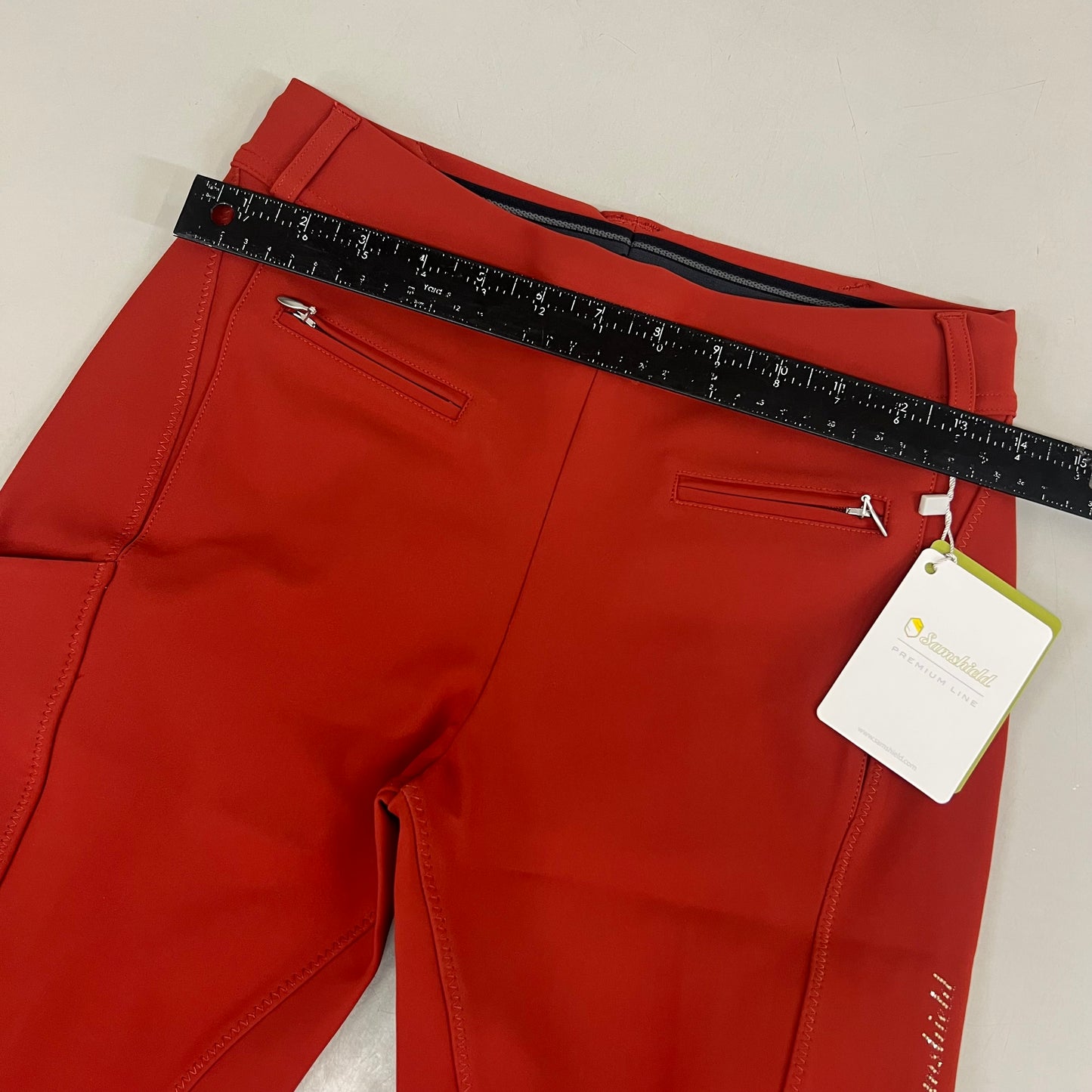 SAMSHIELD Sakina Equestrian Pants Women's Sz US 26, UK 8, FR 36 Persian Red