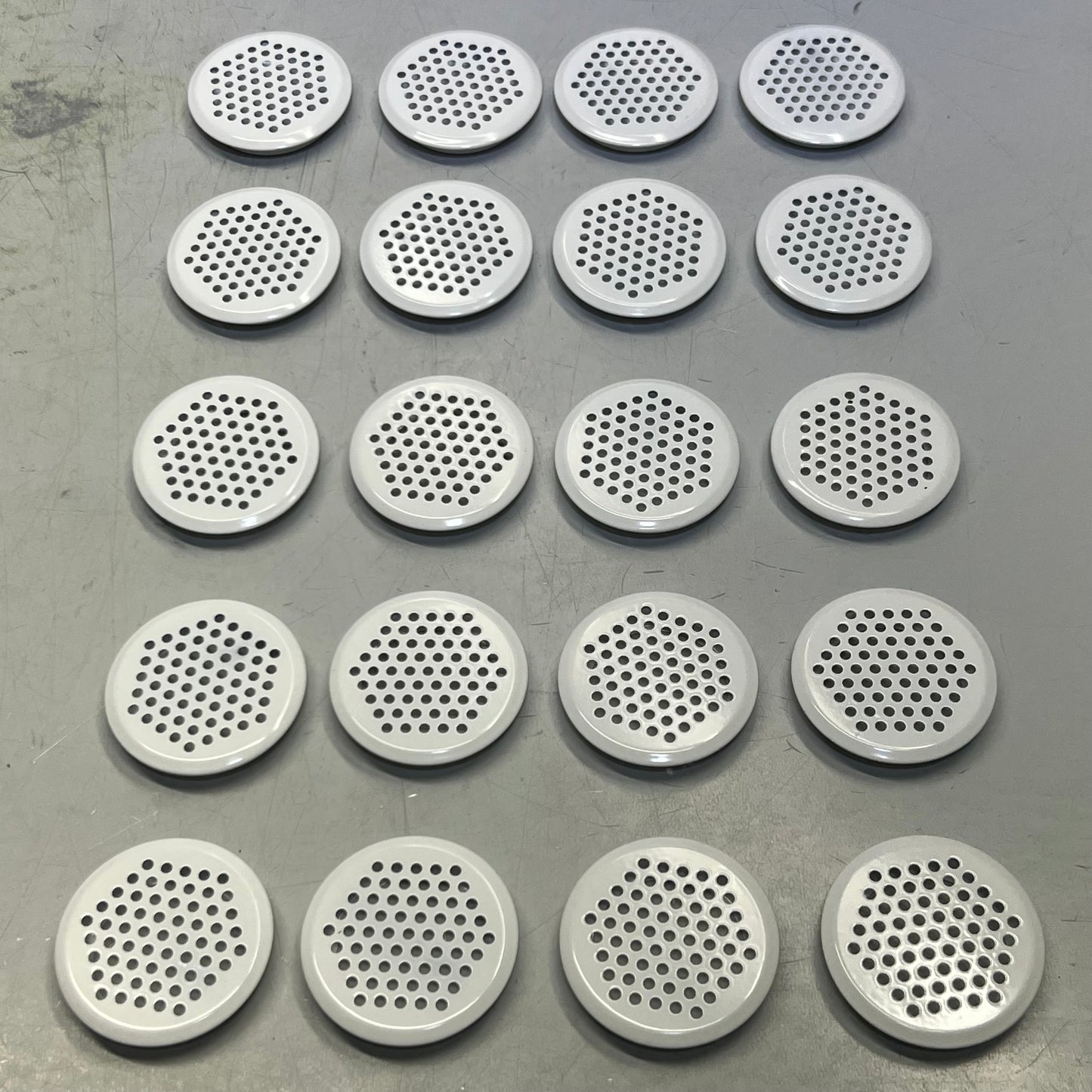 COSHAR (20 PACK) 2.5"D Stainless Steel Round Air Vents, White X002LQKO9J