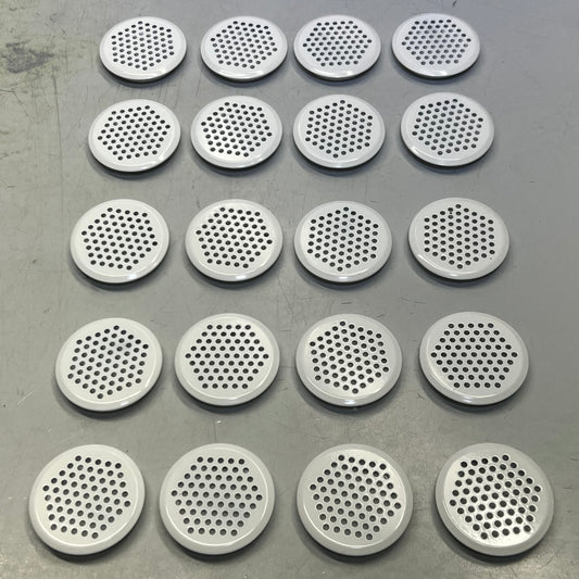COSHAR (20 PACK) 2.5"D Stainless Steel Round Air Vents, White X002LQKO9J