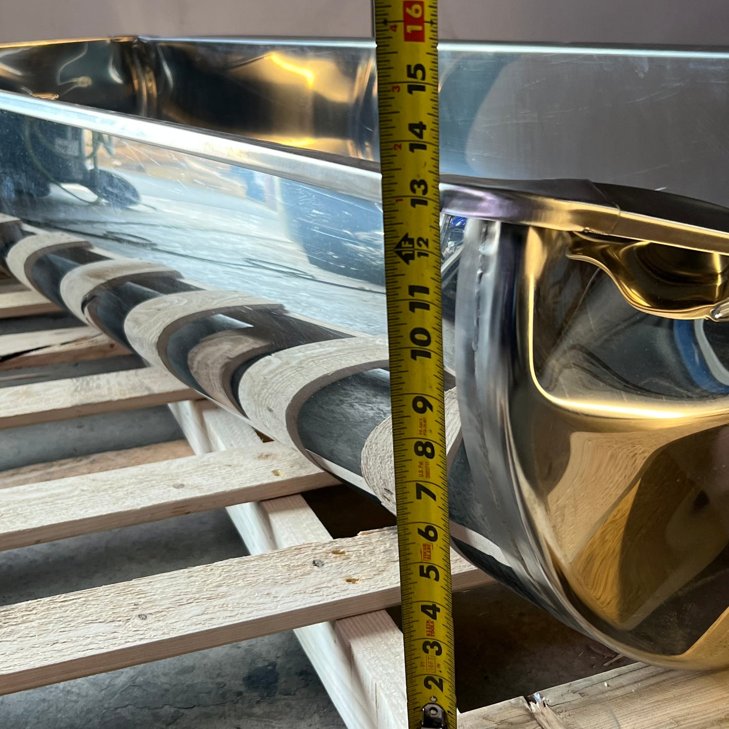 ZA@ Pallet of Wash Tank Only 161 Sz 64"W x 21"L x 13.5"H (AS-IS, Damage)