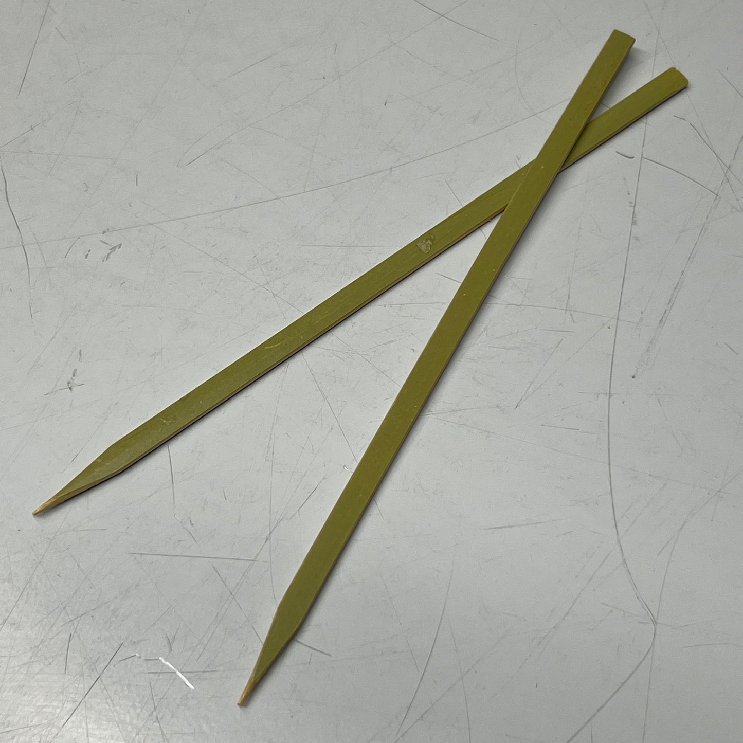ZA@ (10000 Skewers) Width Flat Stick Bamboo Skewer Sz 7"L, TK-633-07-18 A