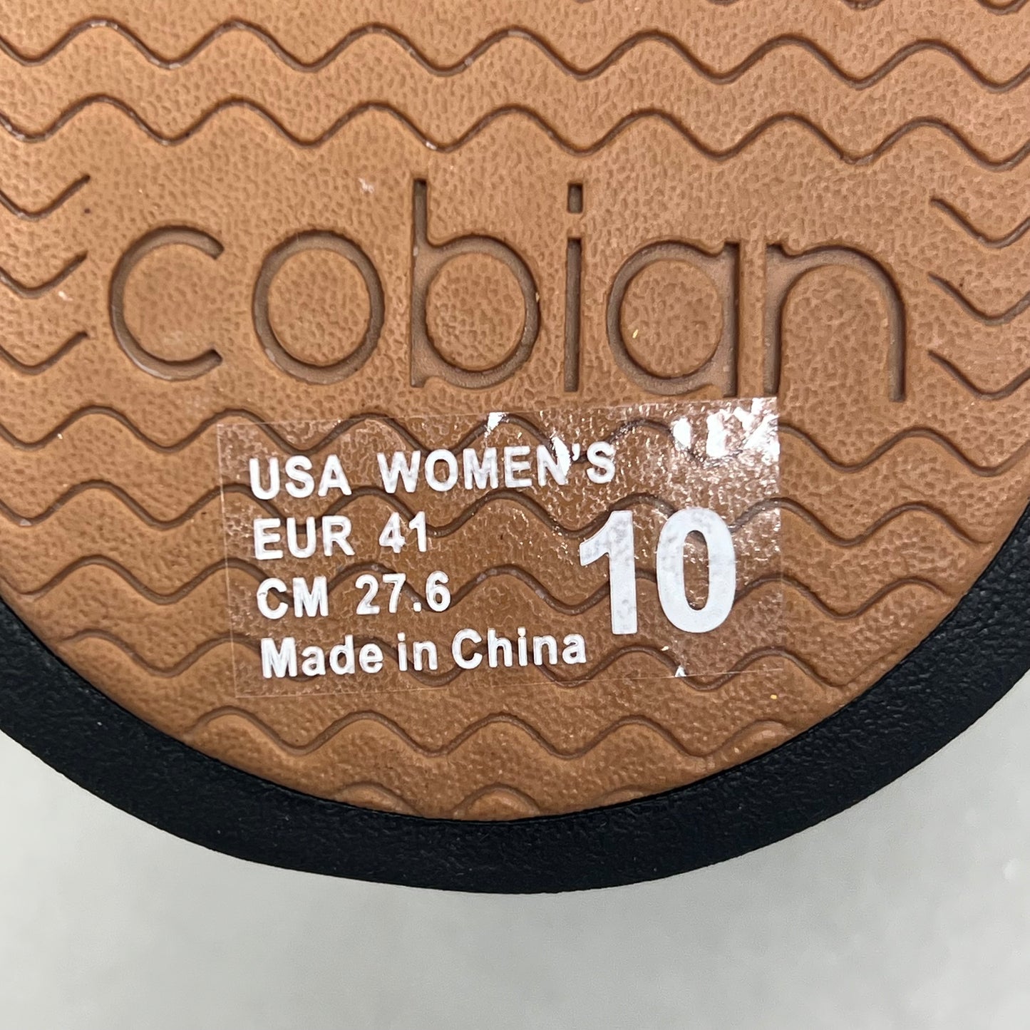 COBIAN Darby Synthetic Suede Strap Sandals Women's SZ 10, EU 41 Black DAR24-001-10