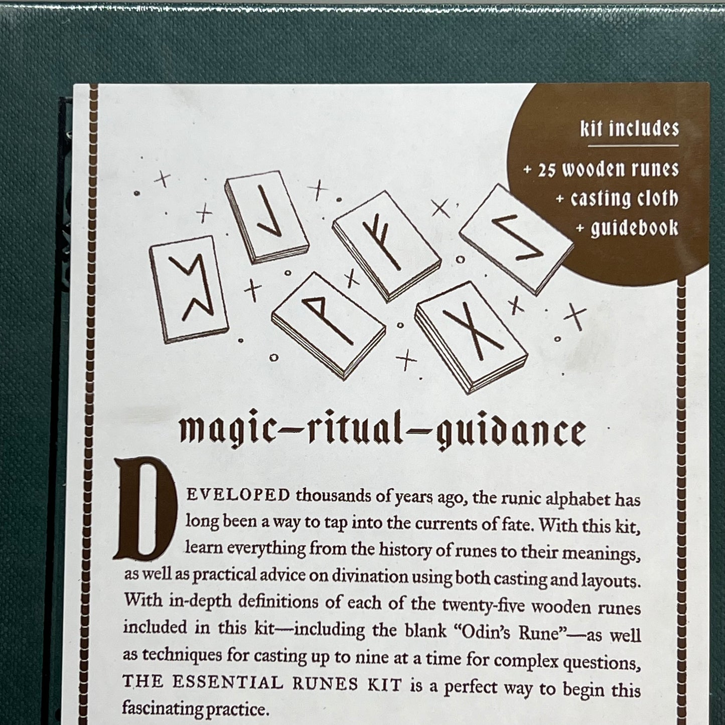 ESSENTIAL RUNES Essential Reading Ancient Symbols Kit By Cassandra Eason