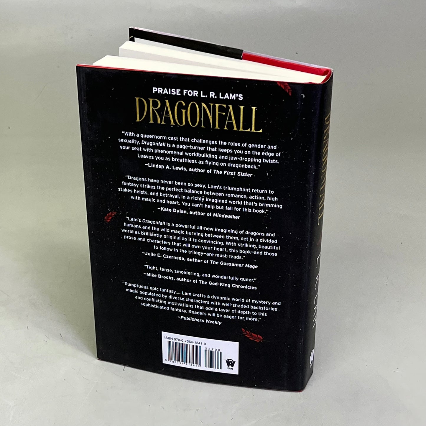 DRAGON FALL Fantasy Book 1 Of 2 Dragon Scales By L. R. Lam Hardback Book