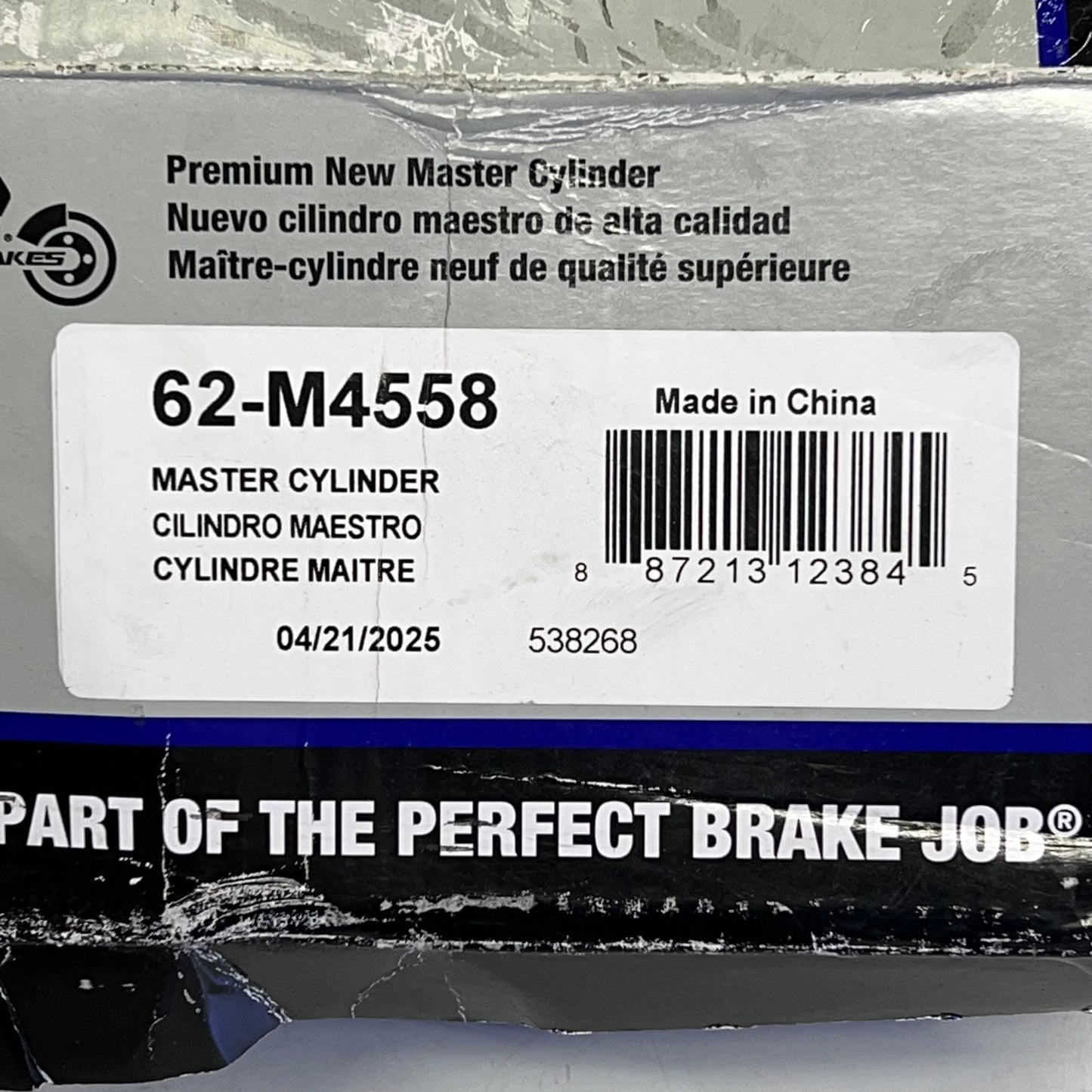 NAPA BRAKES Ultra Premium Master Brake Cylinder For Ford Vehicles 62-M4558