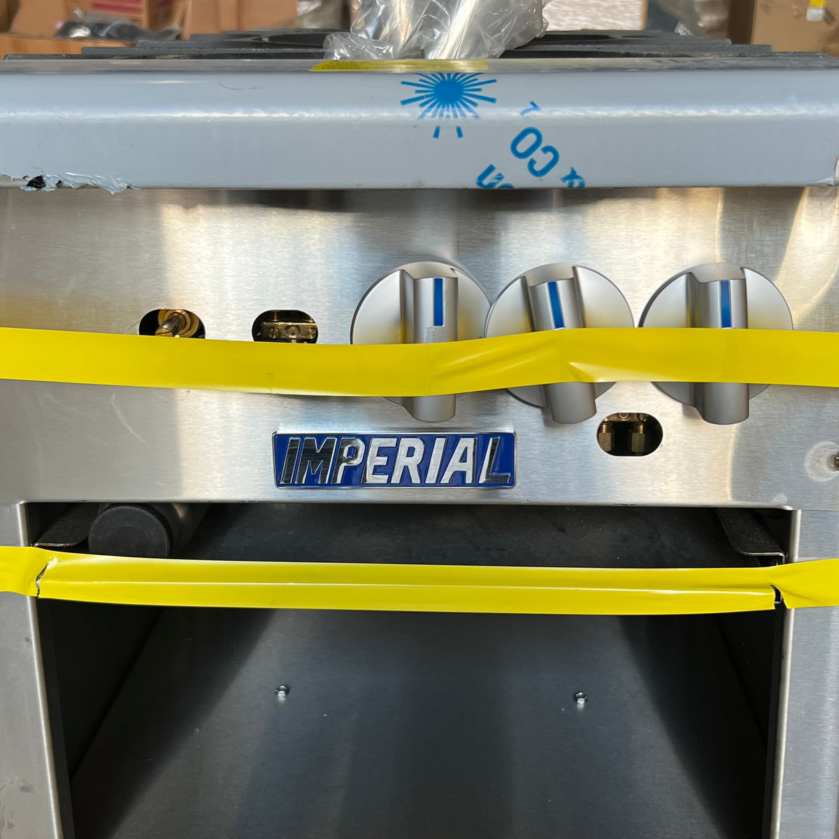 IMPERIAL Commercial Natural Gas Stock Pot Range 2 Burners 36.000 BTU - ISPA-18-2 (New Other, Missing 2 Knobs)