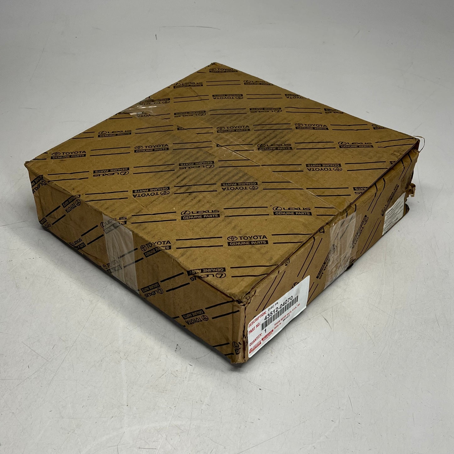 TOYOTA Genuine OEM Front Brake Rotor For Toyota Vehicles 43512-04070