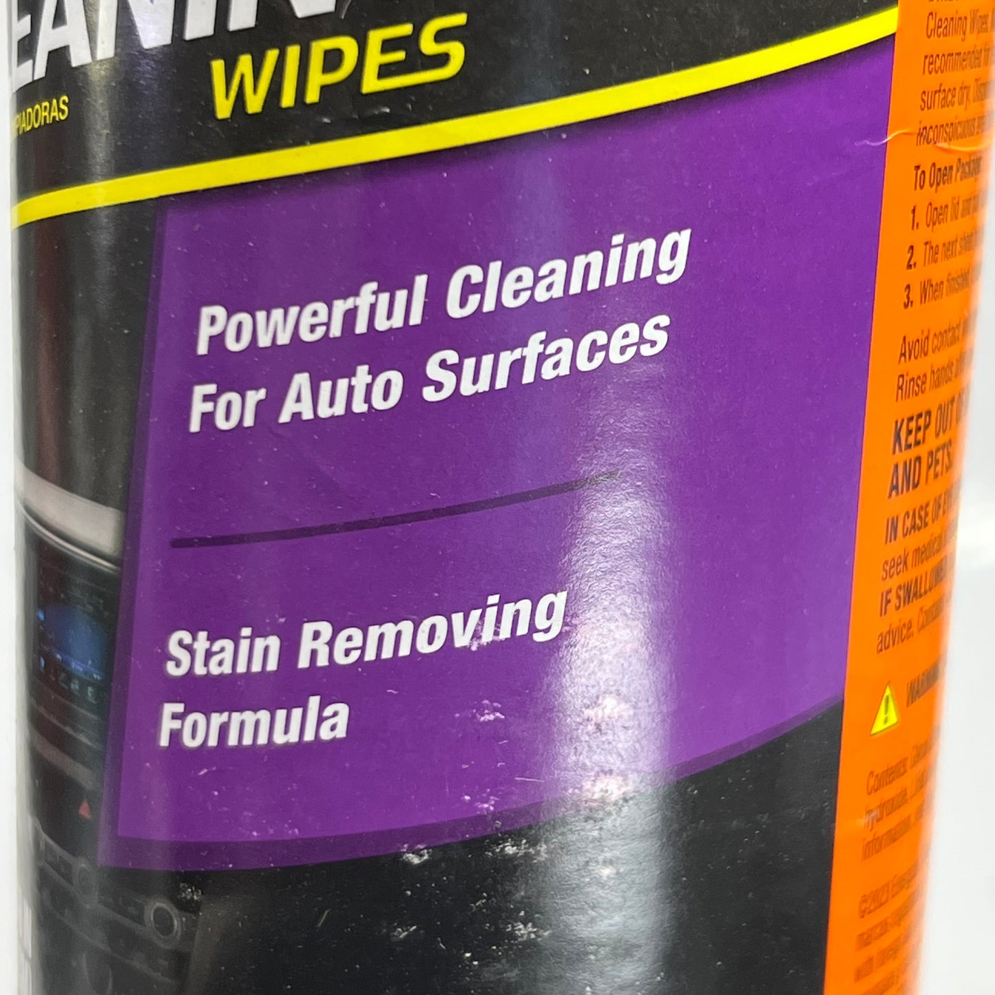 ZA@ ARMOR ALL (6 PACK) Car Interior Protectant Wipes 30 Wipes Sz 7" X 8", White 177421 (AS-IS, Some Containers are Damaged) A