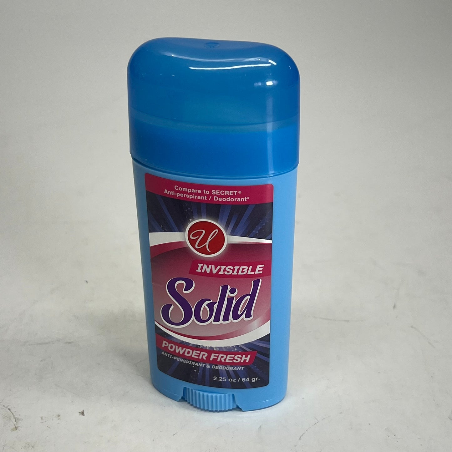 ZA@ U (3 PACK) Invisible Solid Anti-perspirant & Deodorant Powder Fresh Scent 2.25oz