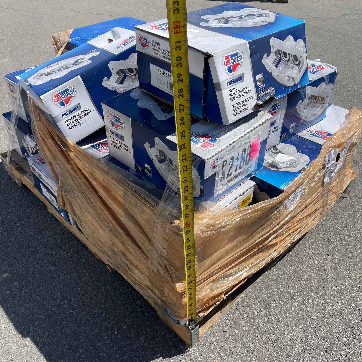 ZA@ Pallet of CAR QUEST (~18 Units) Premium Coated Brake Calipers (see images)