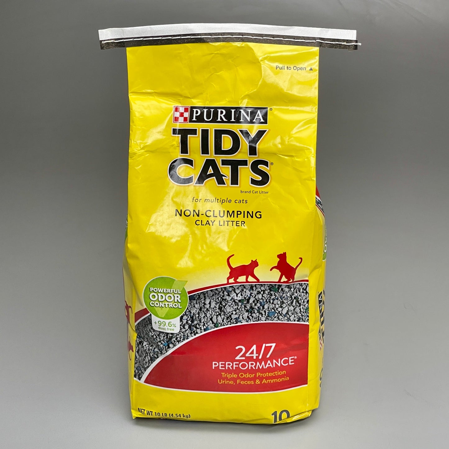 ZA@ PURINA 40 POUNDS! (4 Bags) Tidy Cats Non Clumping Cat Litter 10 lb. Bags E