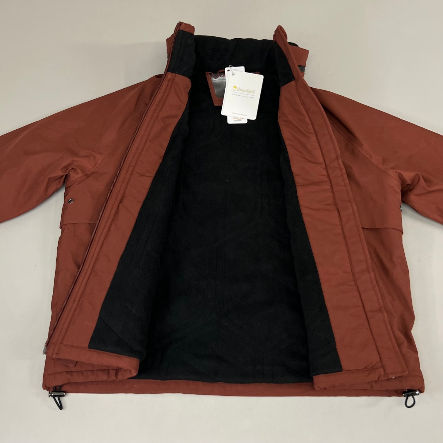 SAMSHIELD Lina Equestrian Winter Rain Coat Waterproof Women's Sz S Chestnut